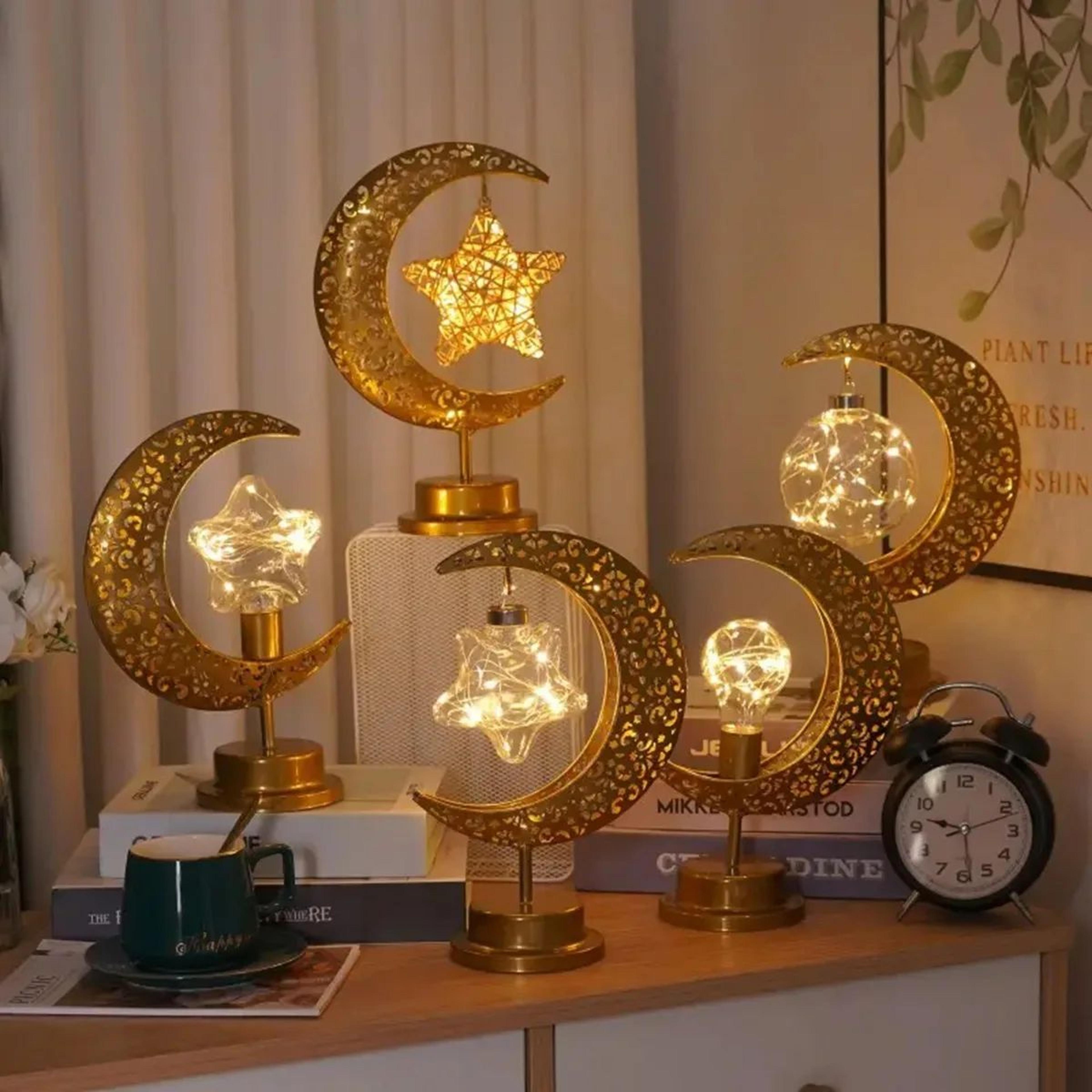 Golden Moon Star LED Table Lamp 0
