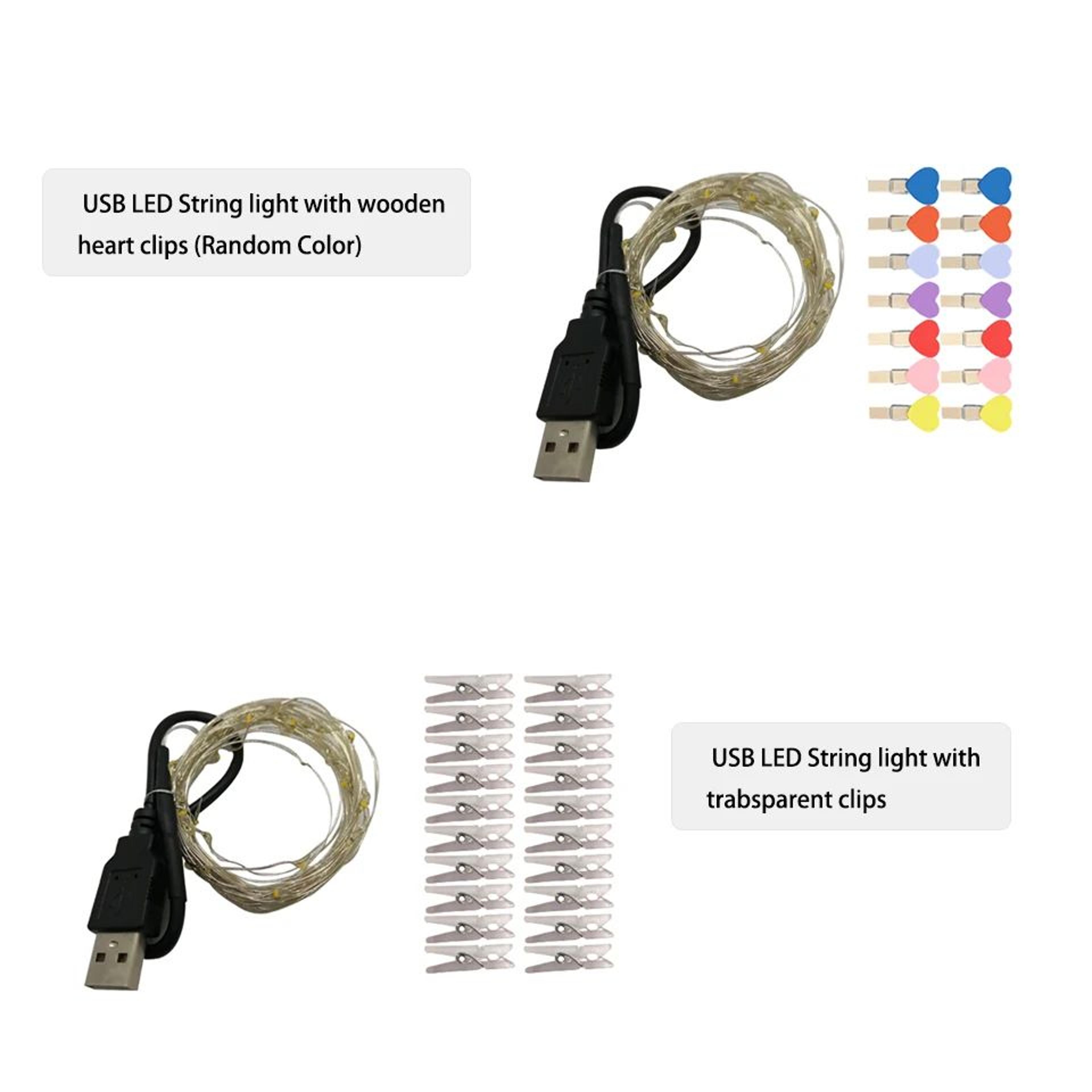 LED Photo Clip Fairy String Lights 5