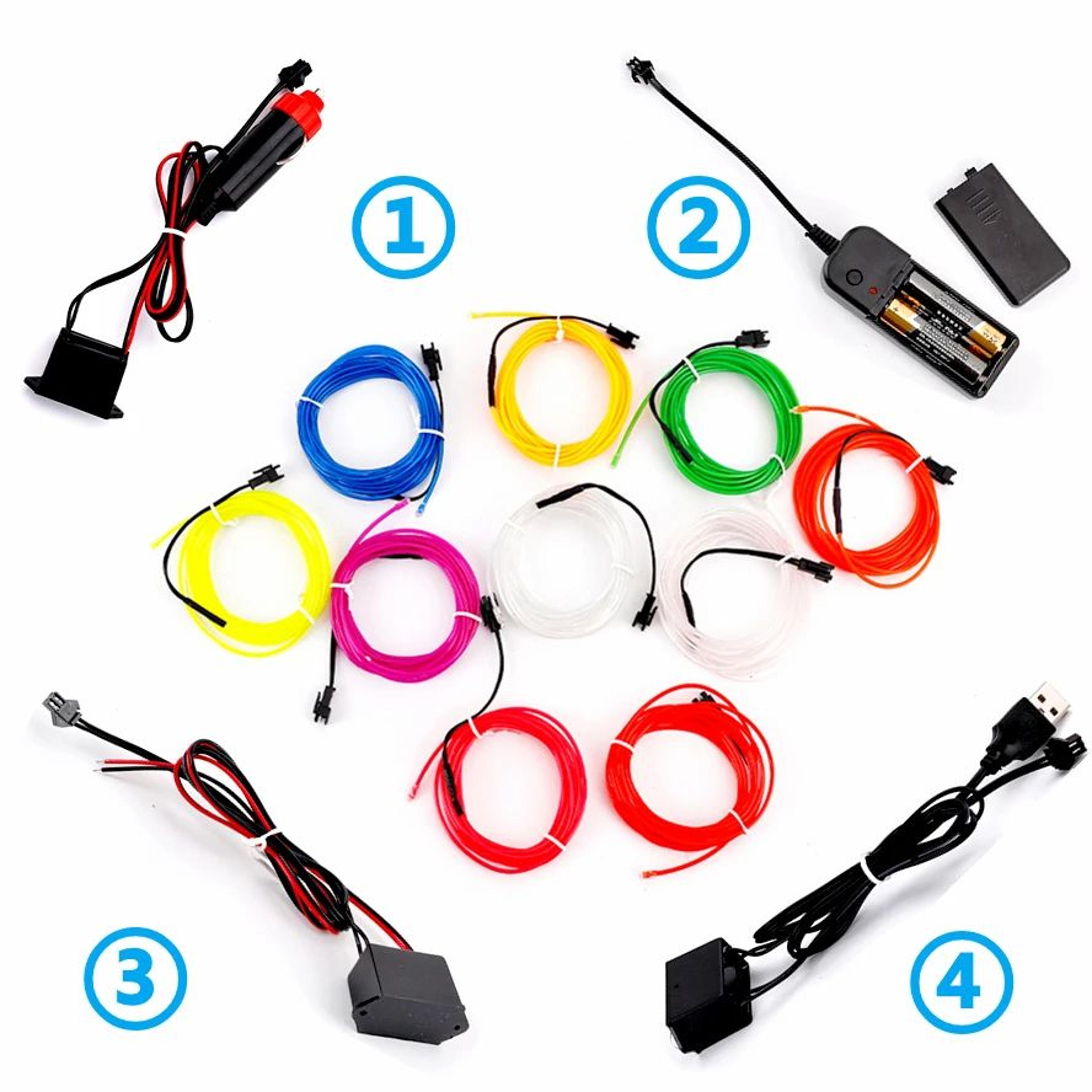 Four Mode Multicolor Neon Light Wire 0