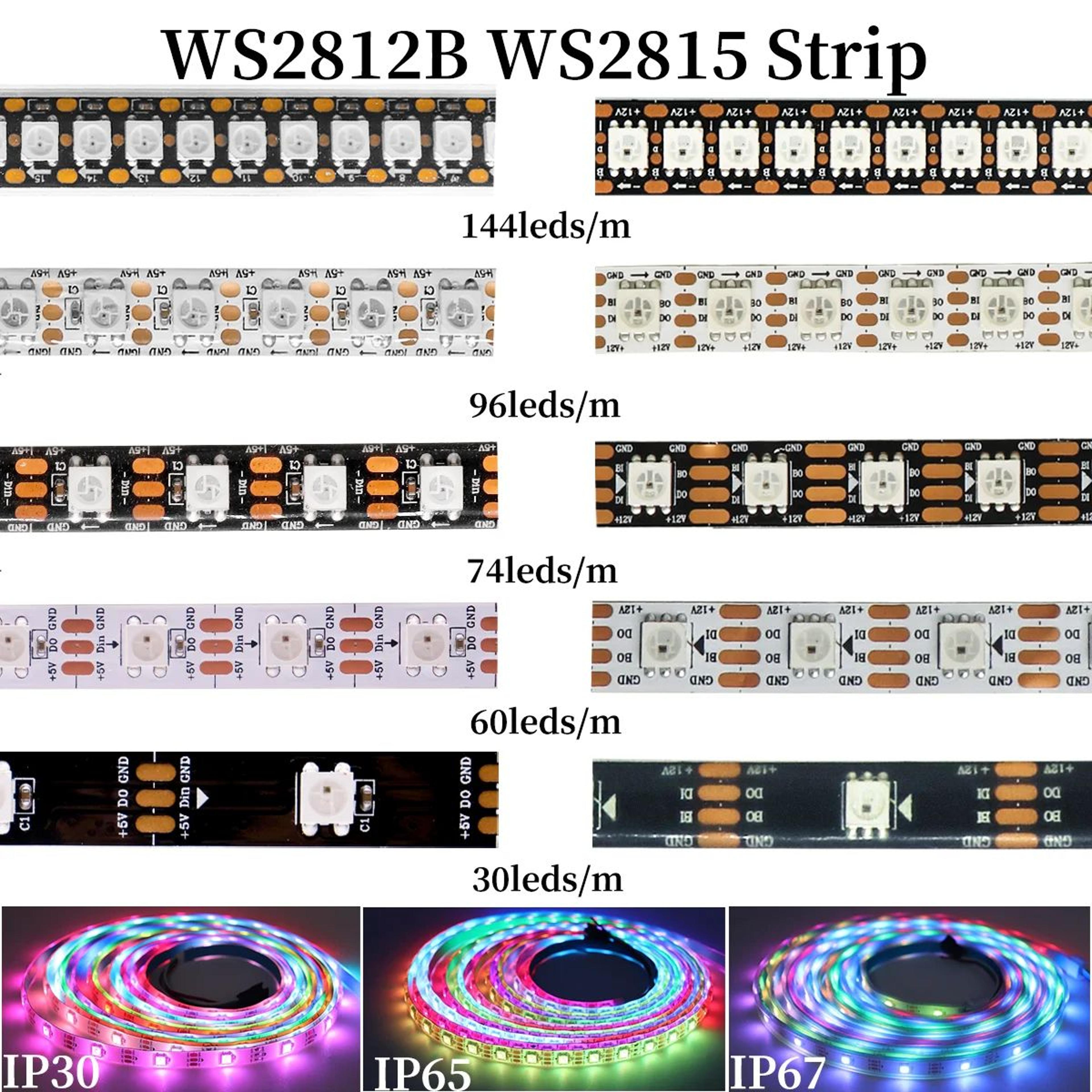 WS2812B WS2815 Addressable RGB LED Strip 5