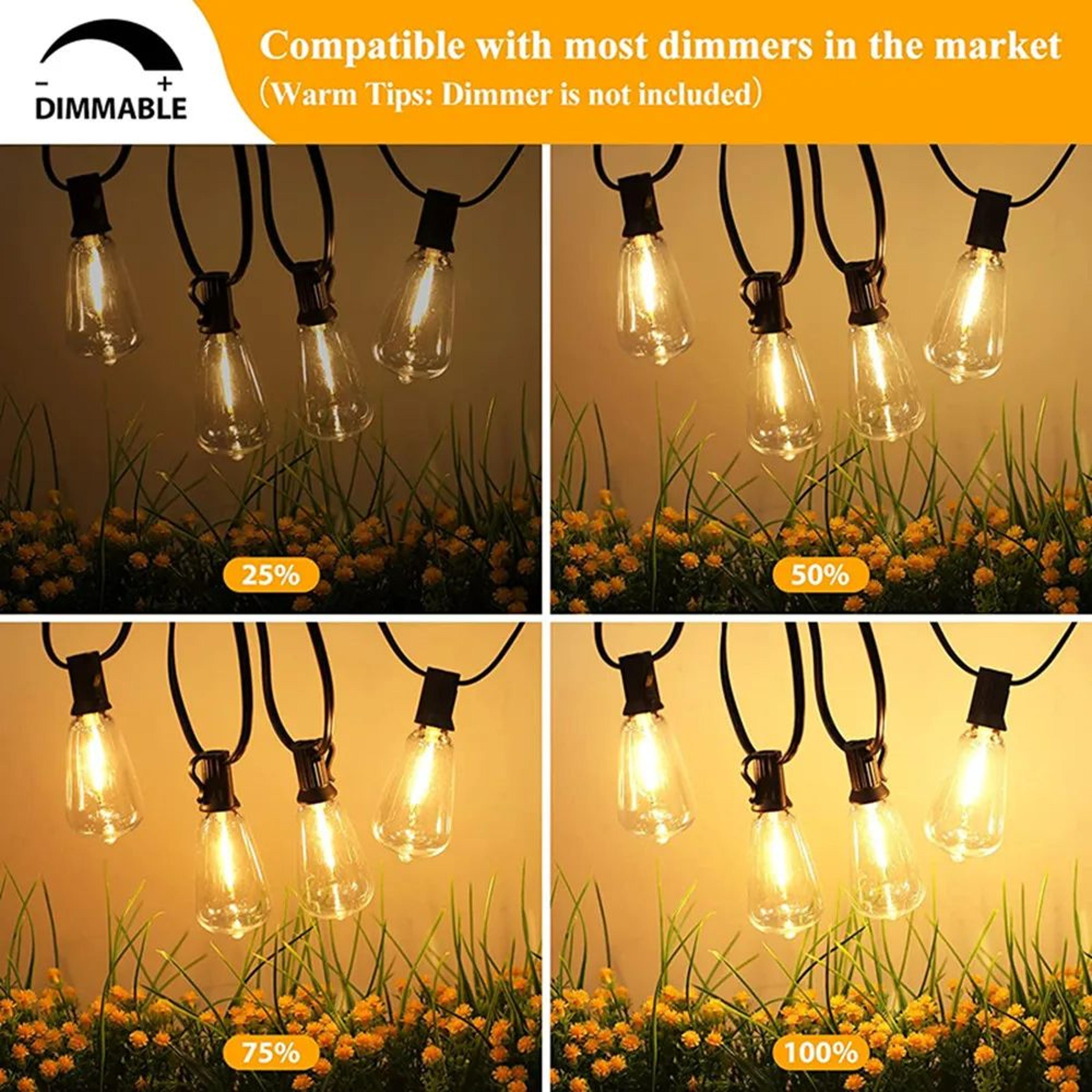 ST38 Shatterproof Waterproof Patio String Lights 1
