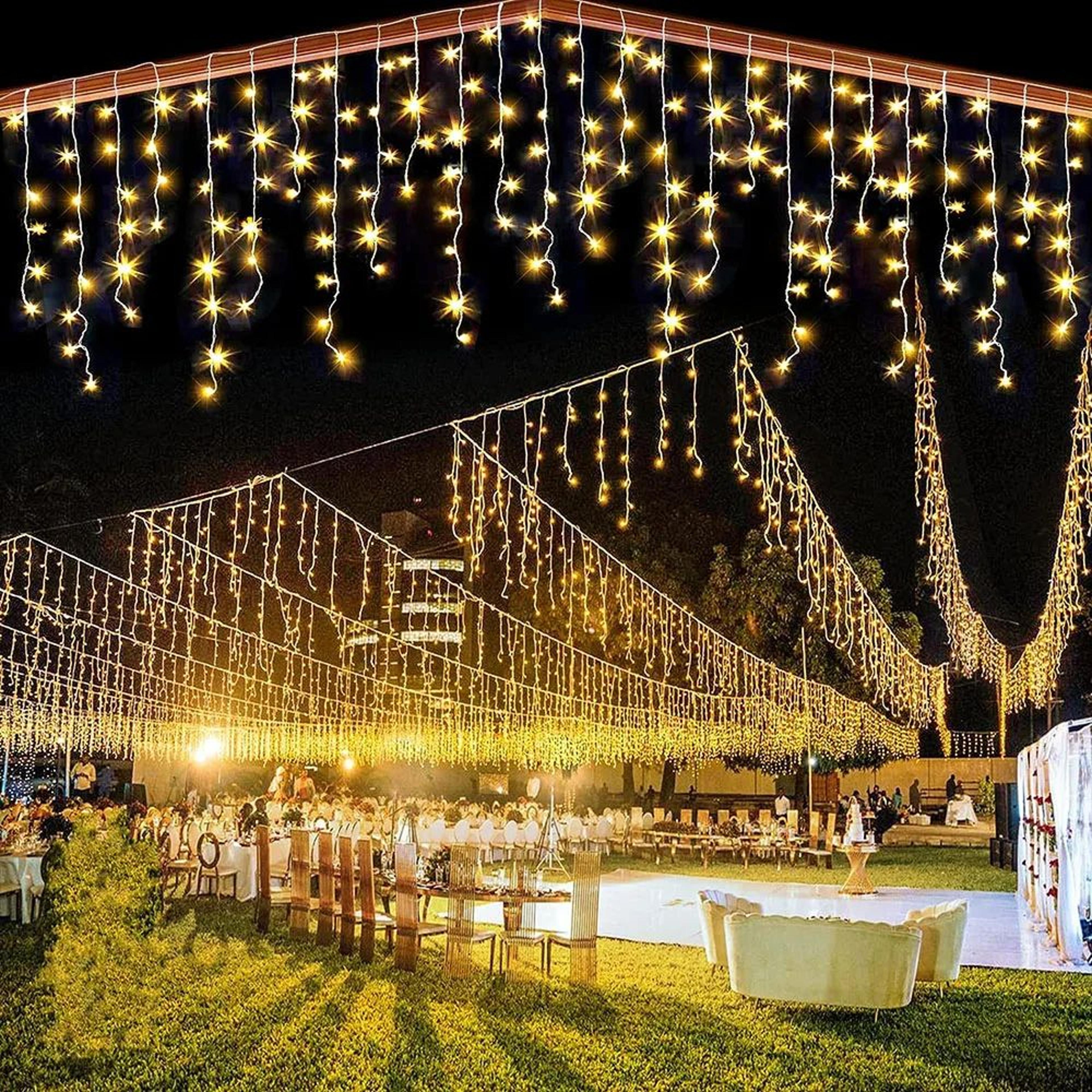 EverGlow Outdoor Icicle String Lights 8