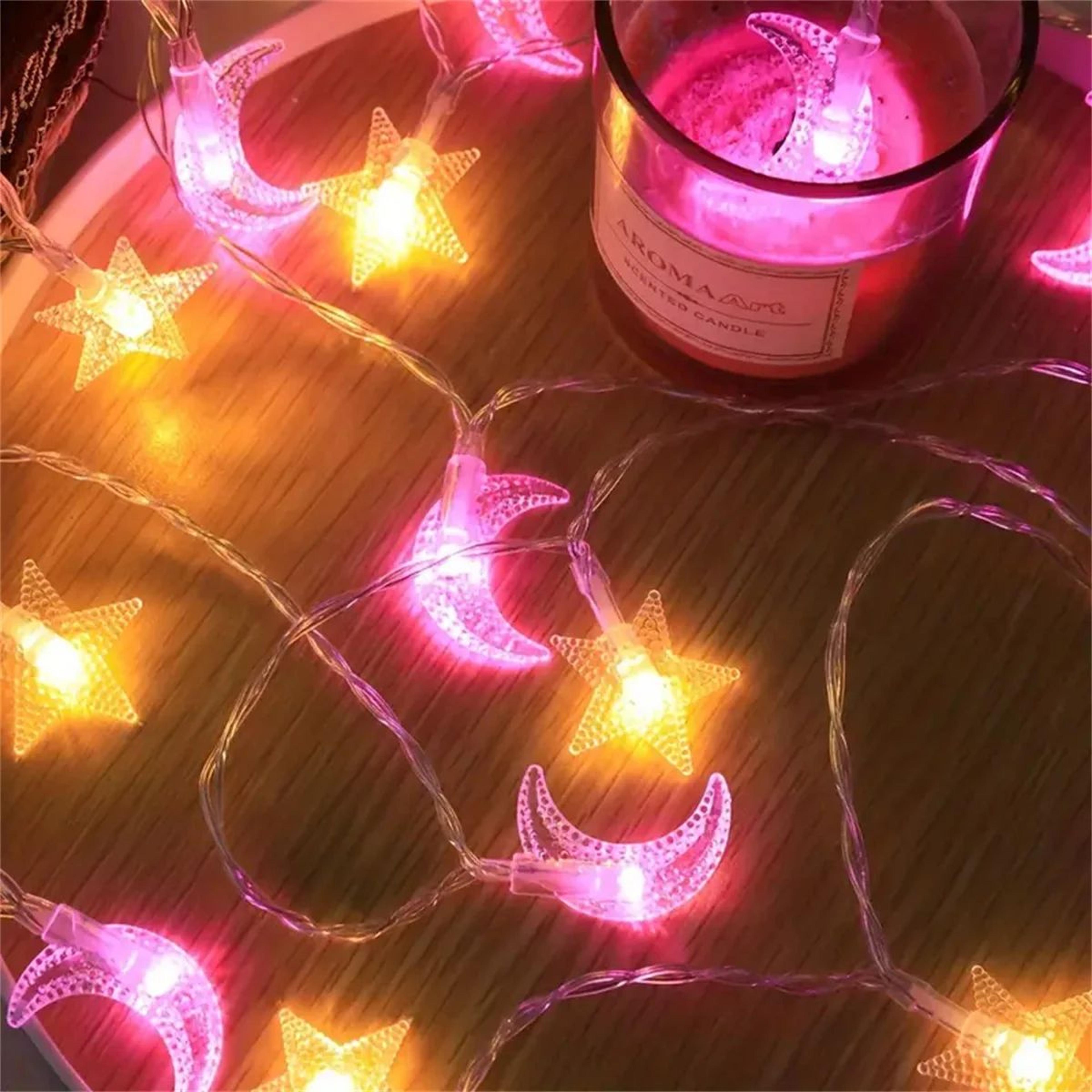 LunaStar Colorful Star And Moon String Lights 4