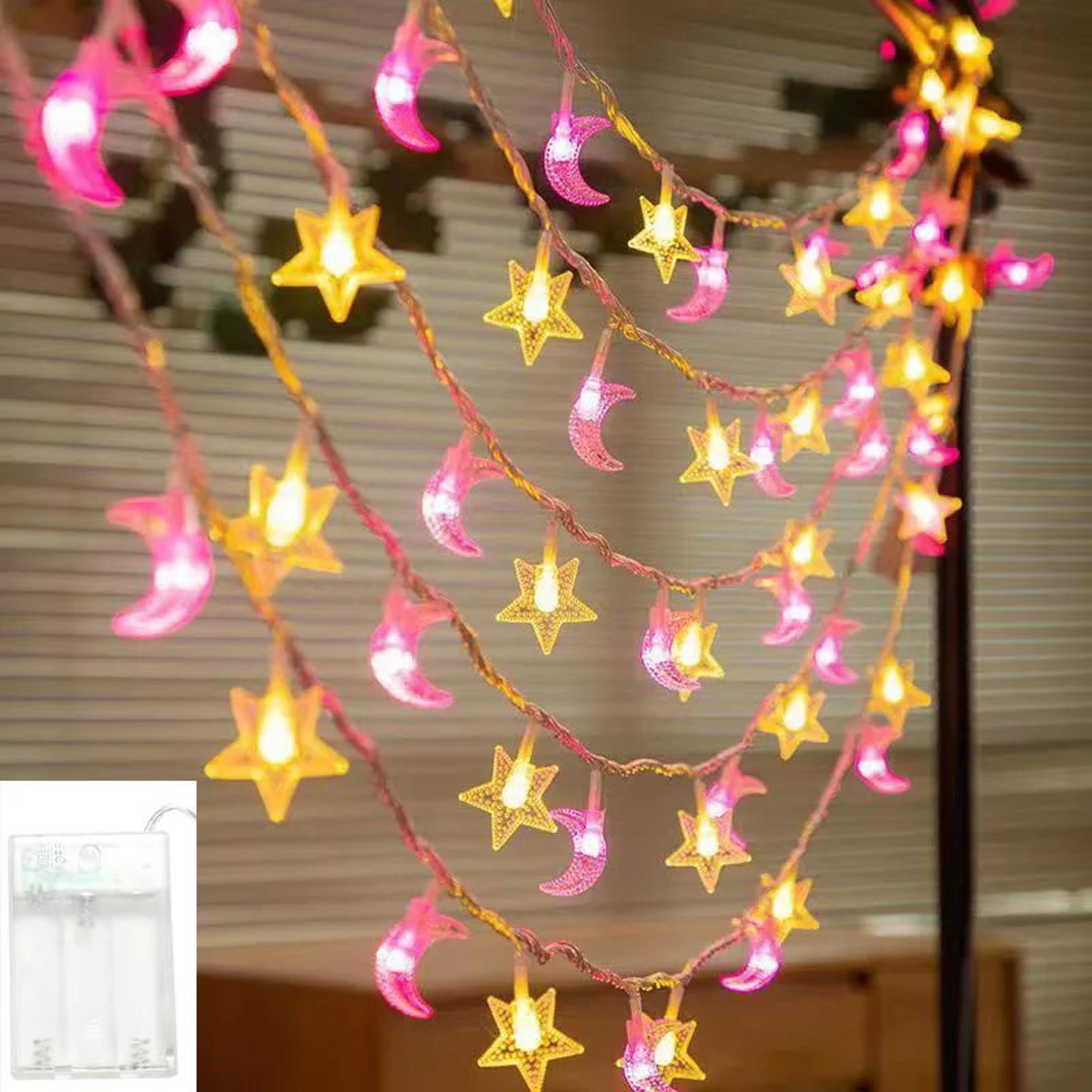 LunaStar Colorful Star And Moon String Lights 0