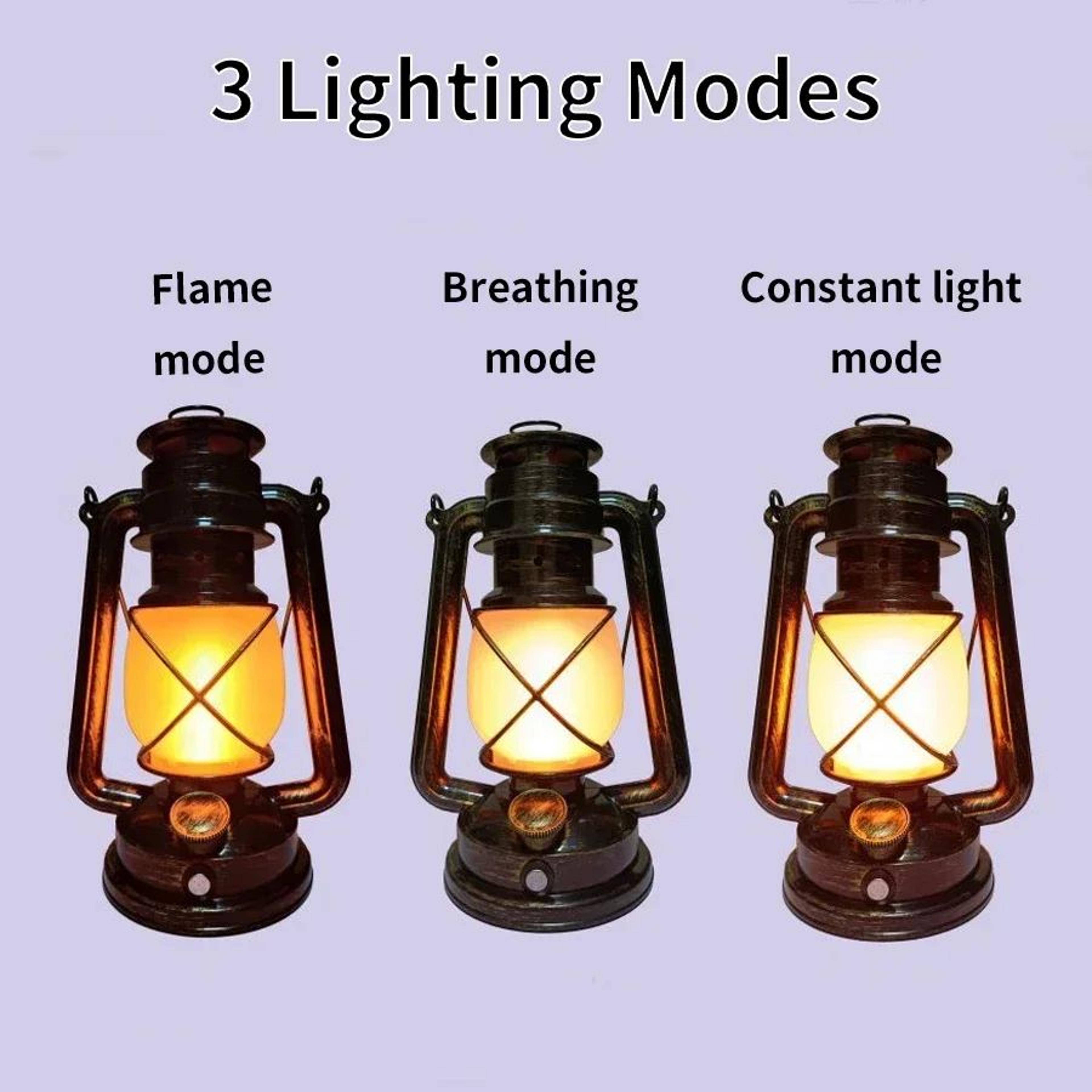 RetroGlow Rechargeable Vintage Camping Lantern 1