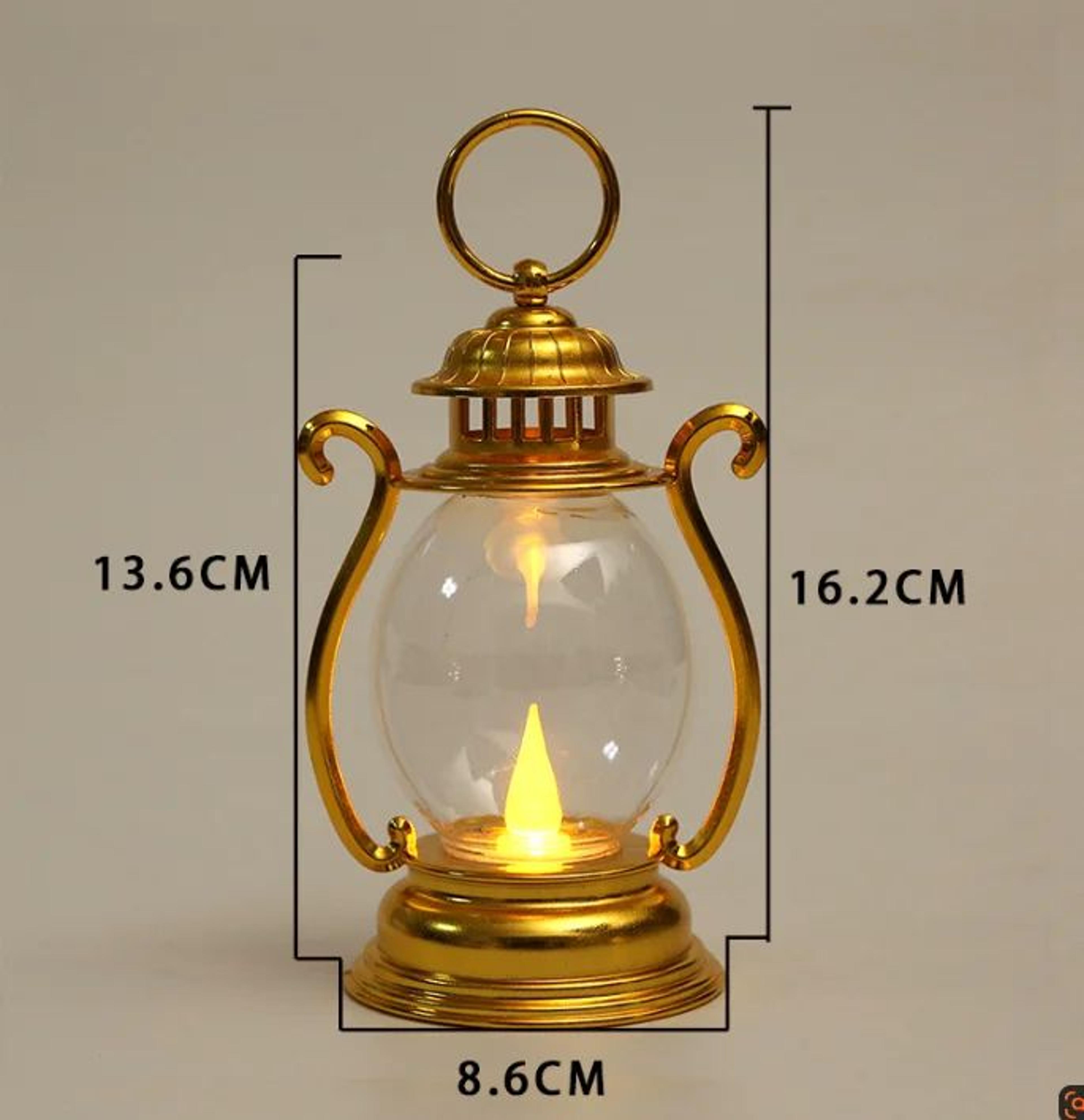 HeritageGlow Portable Retro LED Table Lantern 8