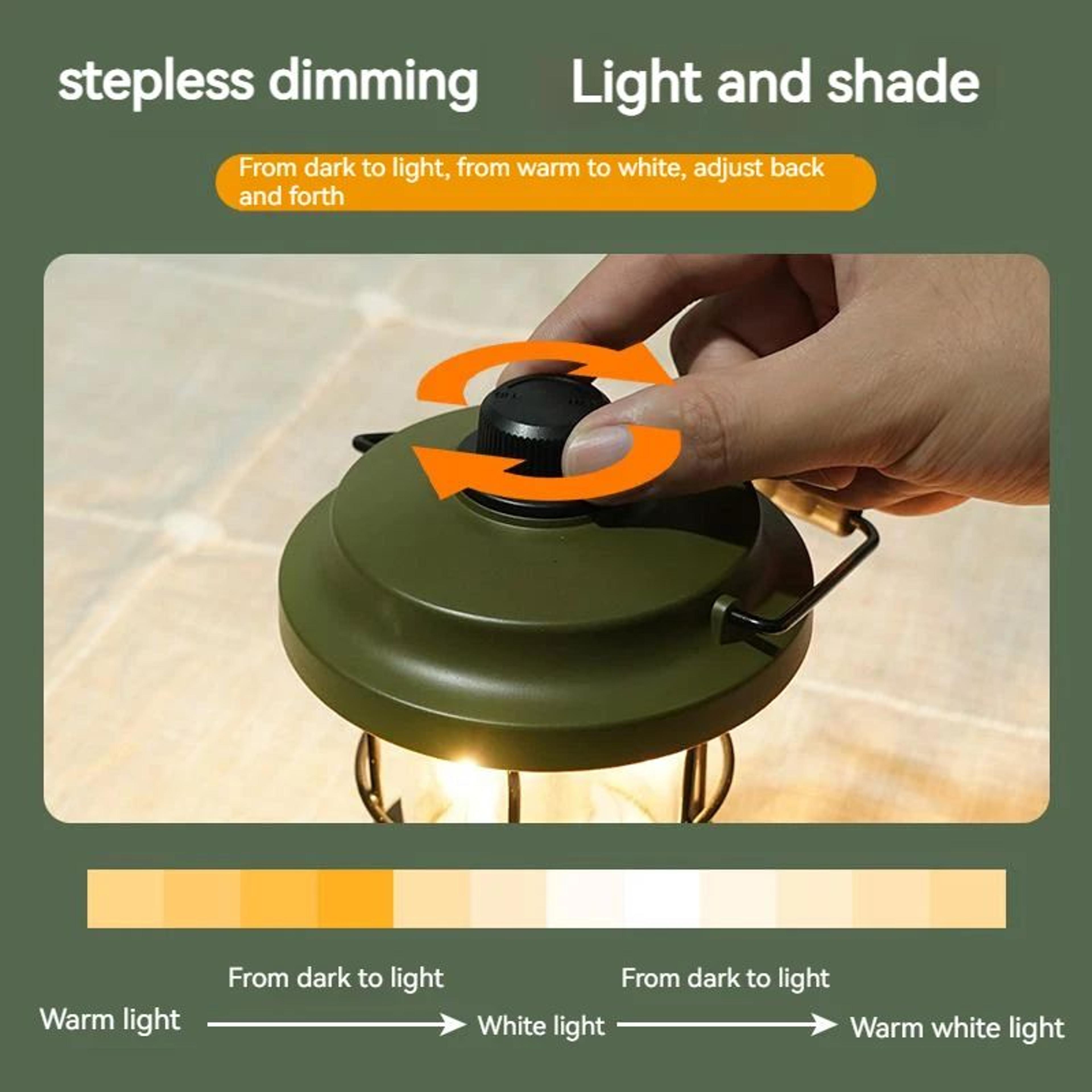TrailGlow USB Rechargeable Retro Camping Lantern 2