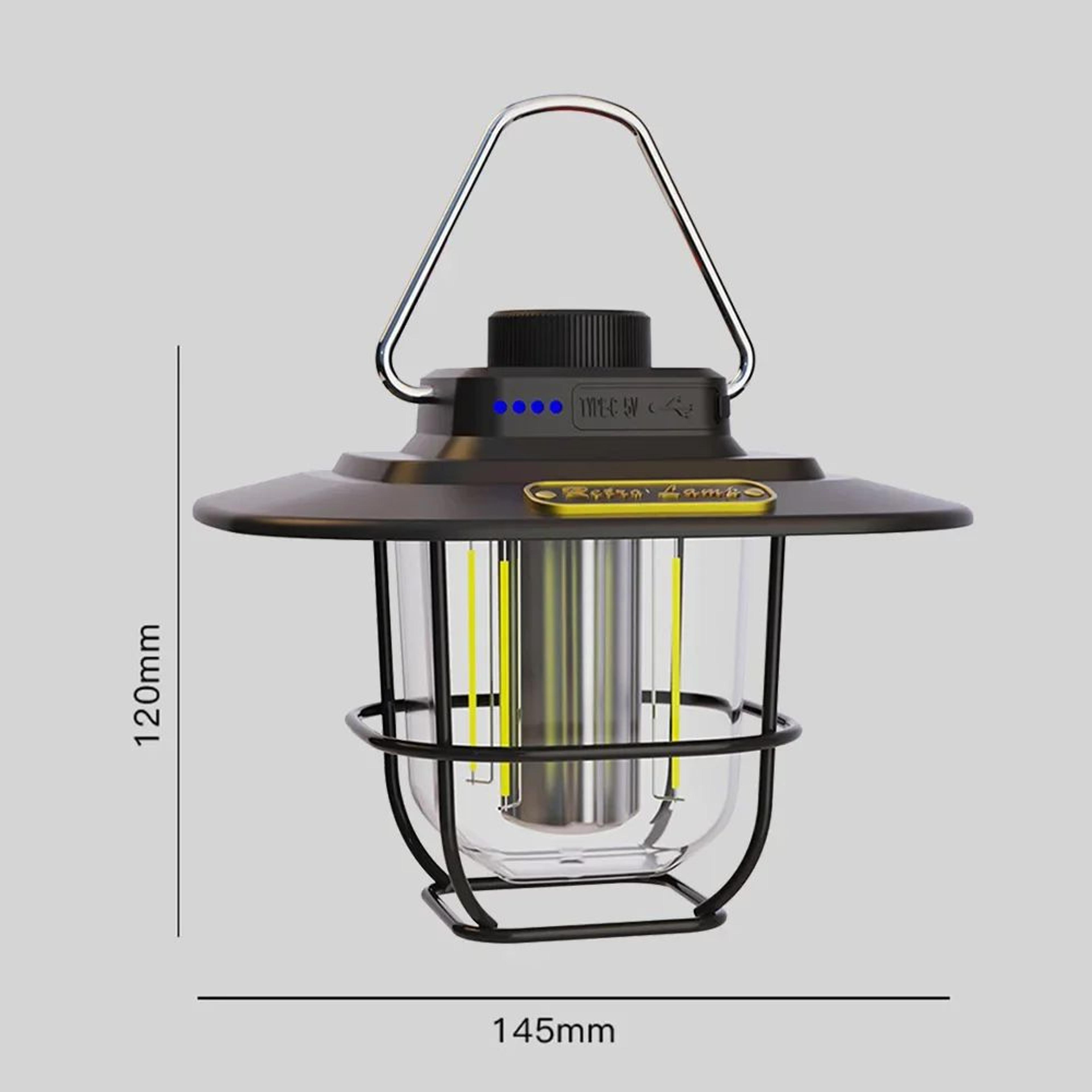 RoamGlow USB Rechargeable Retro Camping Lantern 6