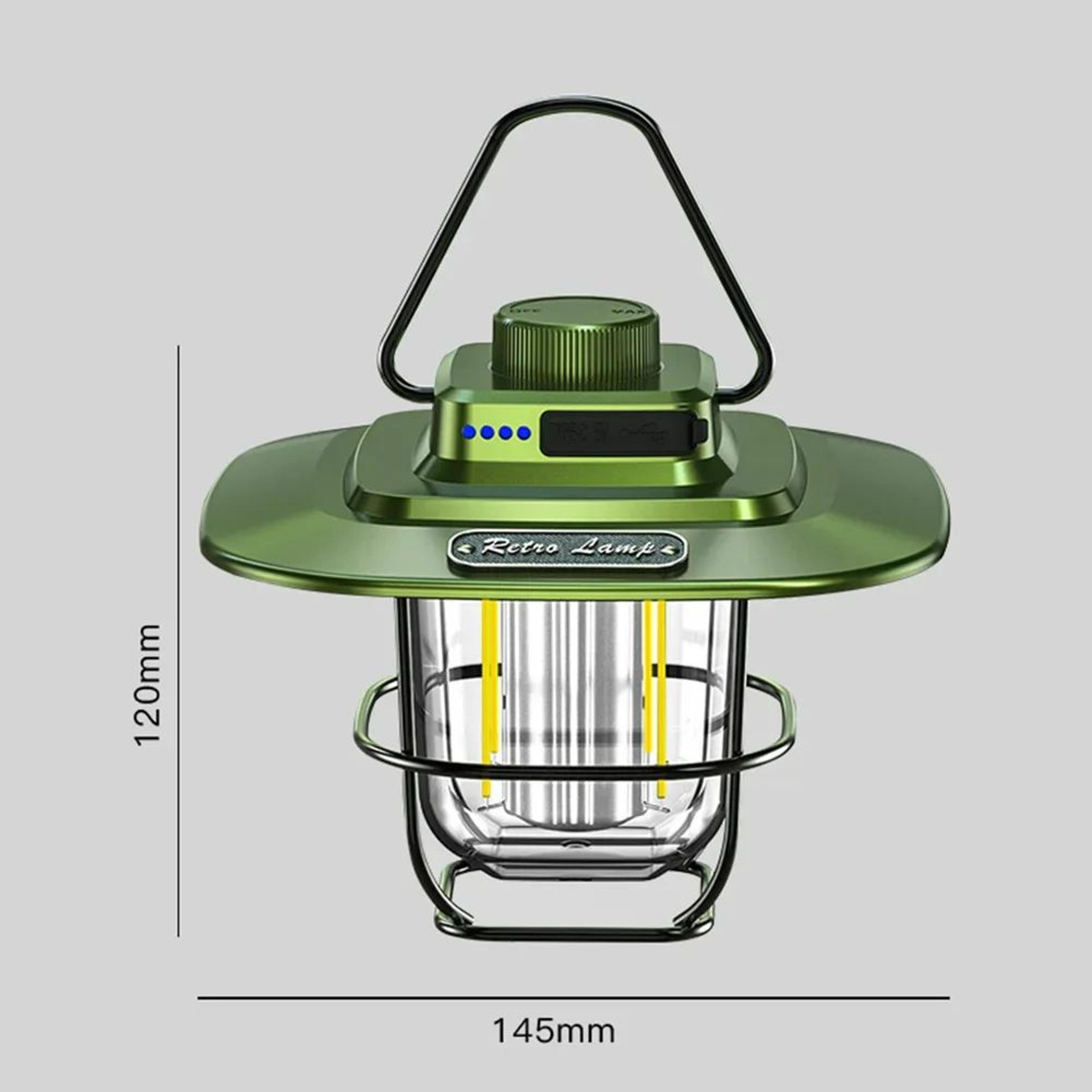 RoamGlow USB Rechargeable Retro Camping Lantern 7