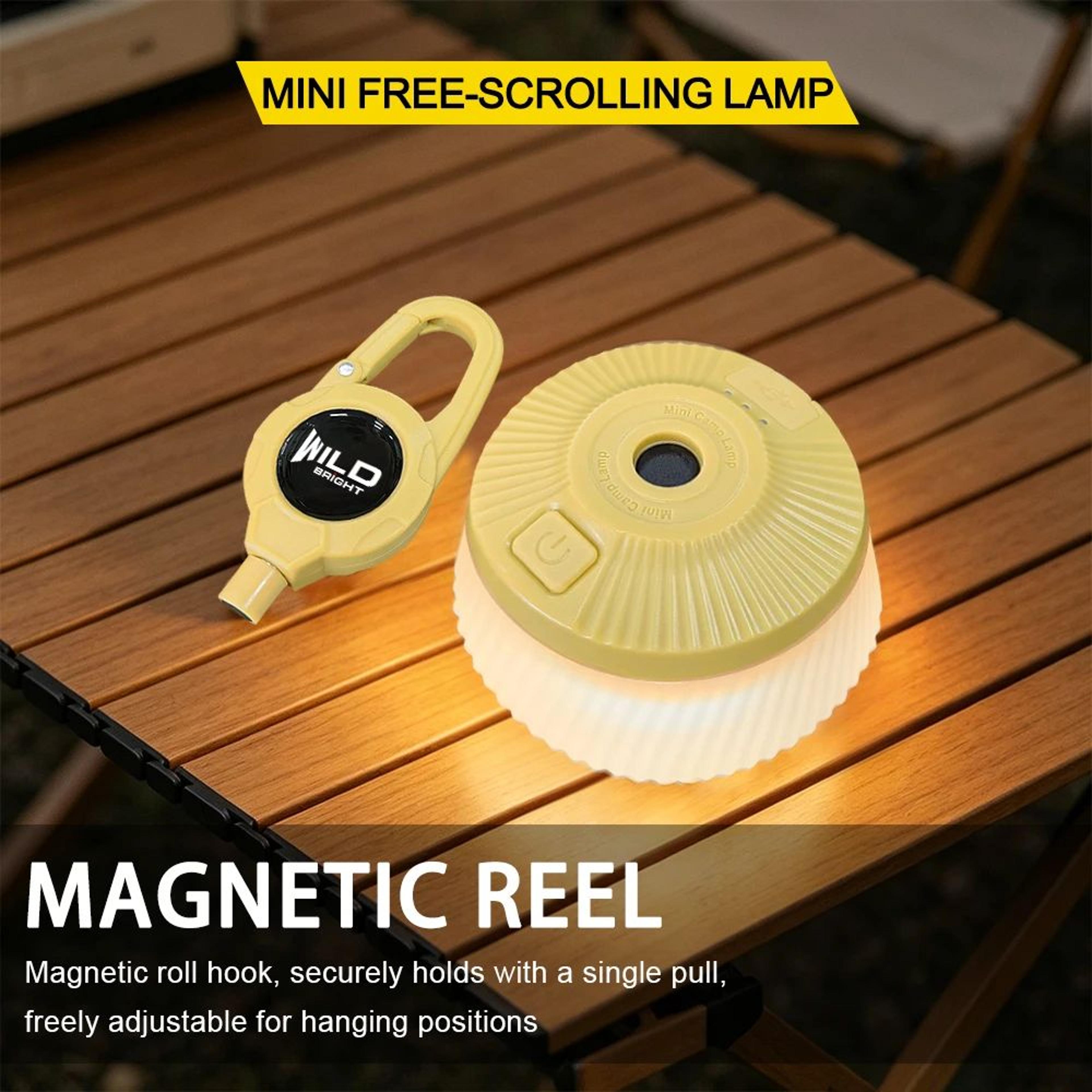 ReelGlow Mini Rechargeable Retro Camping Lantern 4