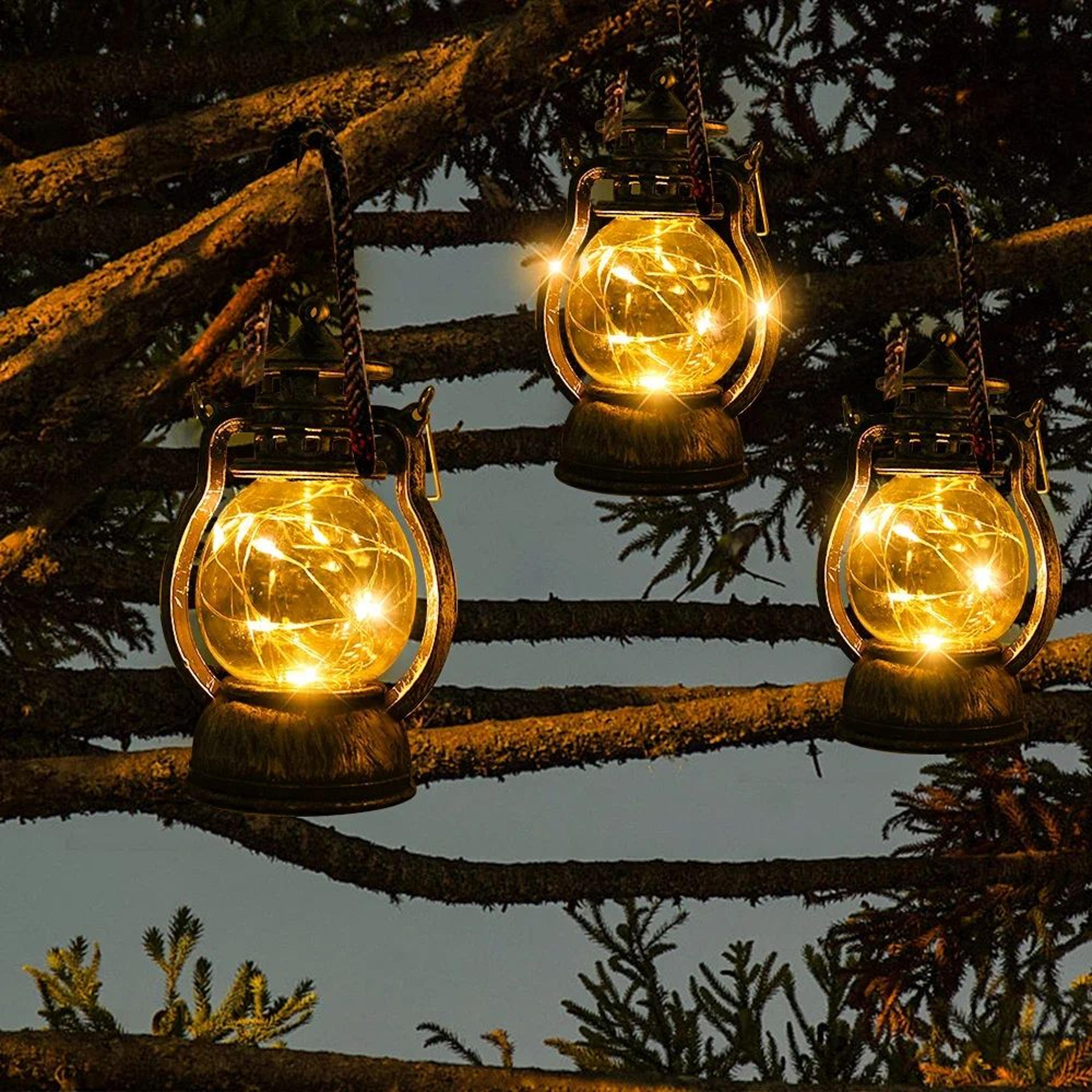 GardenGlow Rechargeable Retro Camping Lantern 2