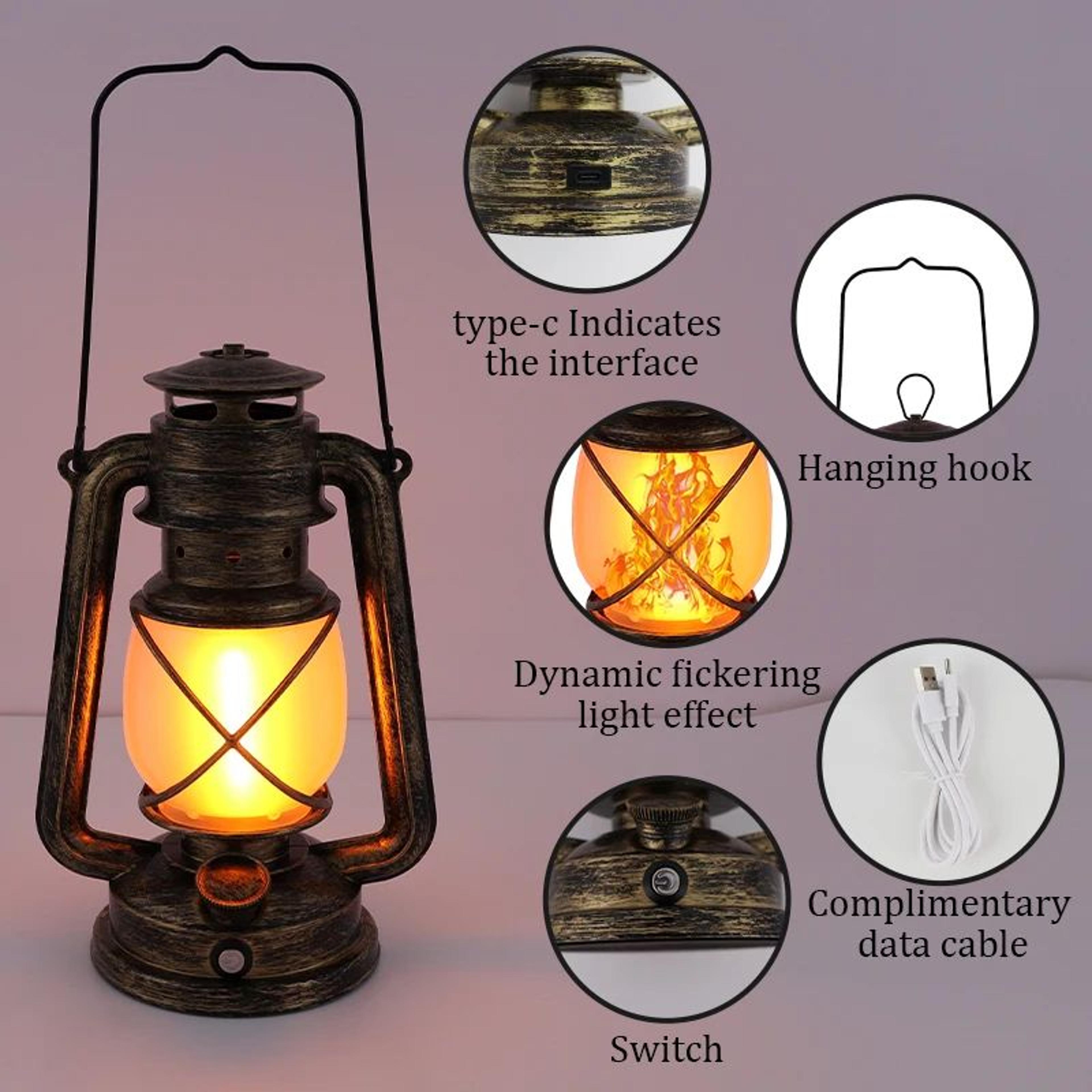 FlameHaven 3 Mode USB Rechargeable Camping Lantern 4