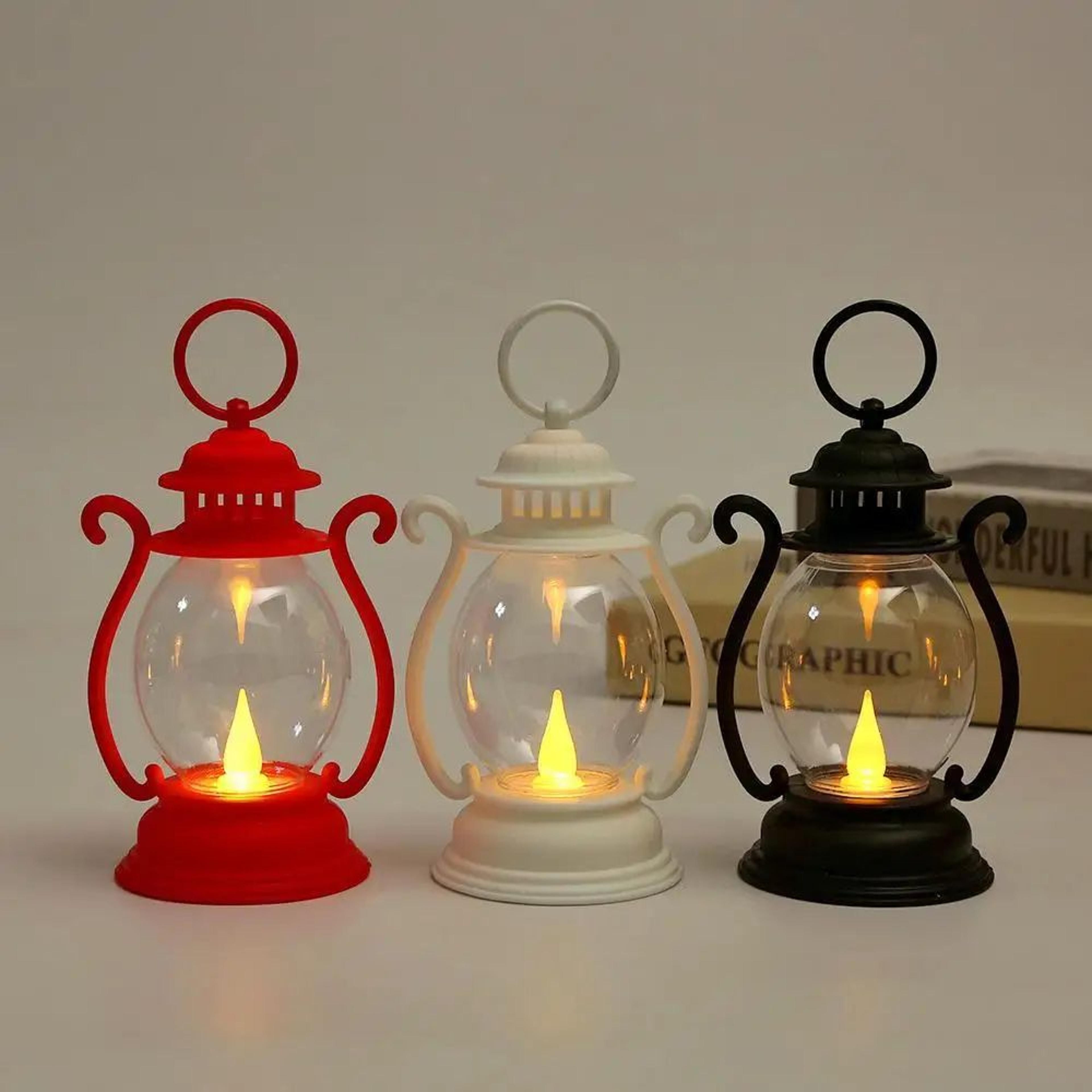 EmberGlow Battery Powered Vintage Flame Lantern 4