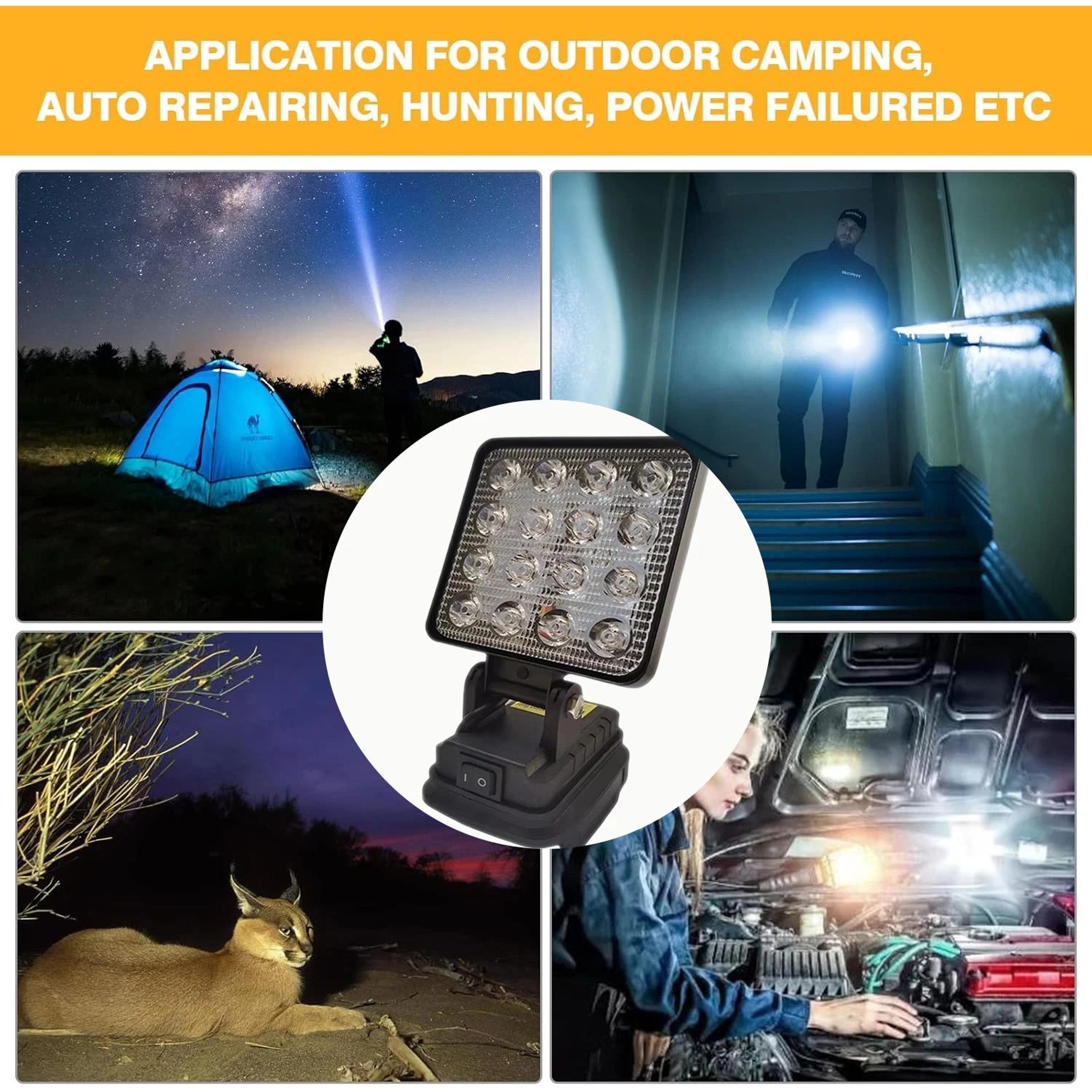 BeamForce Cordless LED Spotlight For DeWalt 18V Battery 2