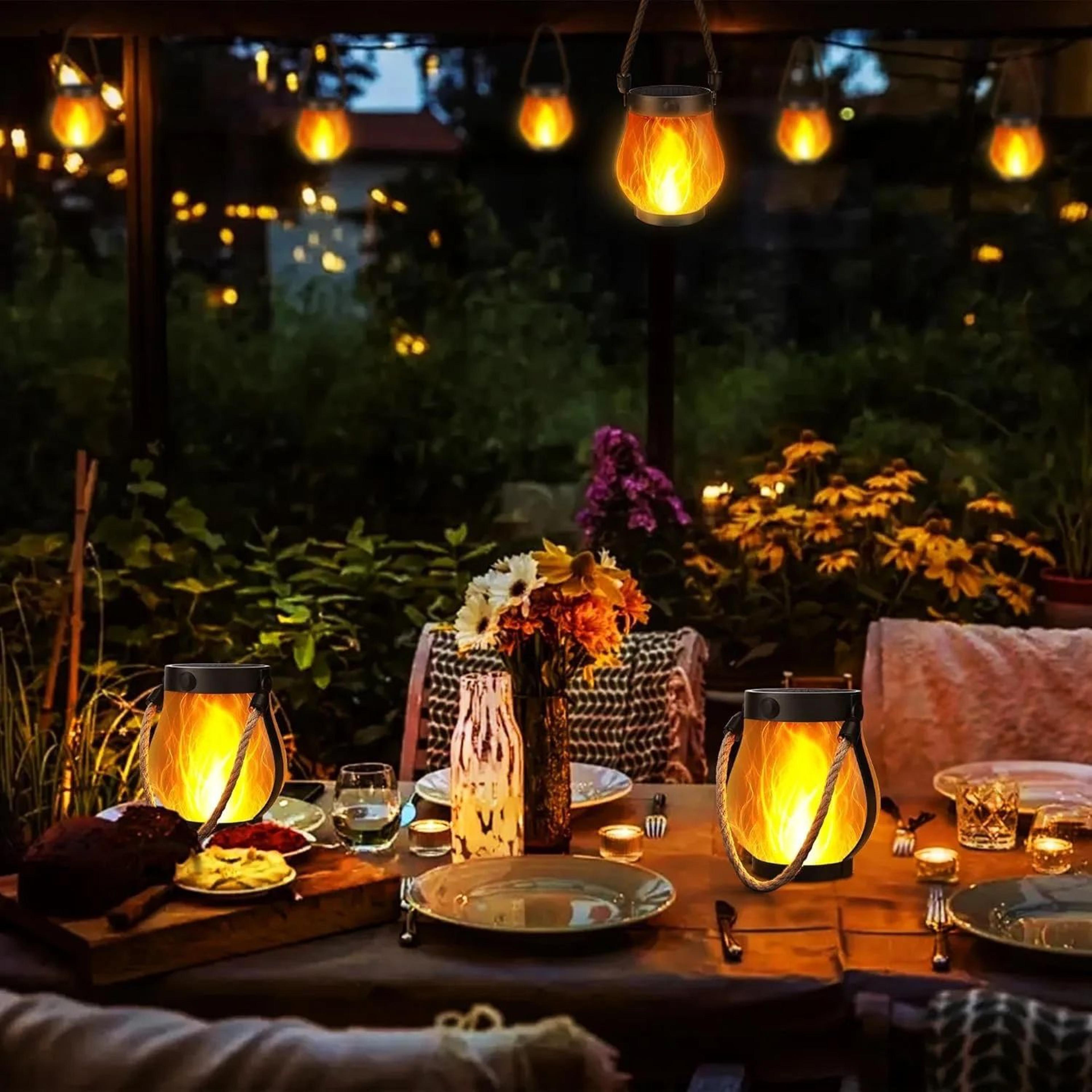 SolarFlame Type C Rechargeable Hanging Lantern 2