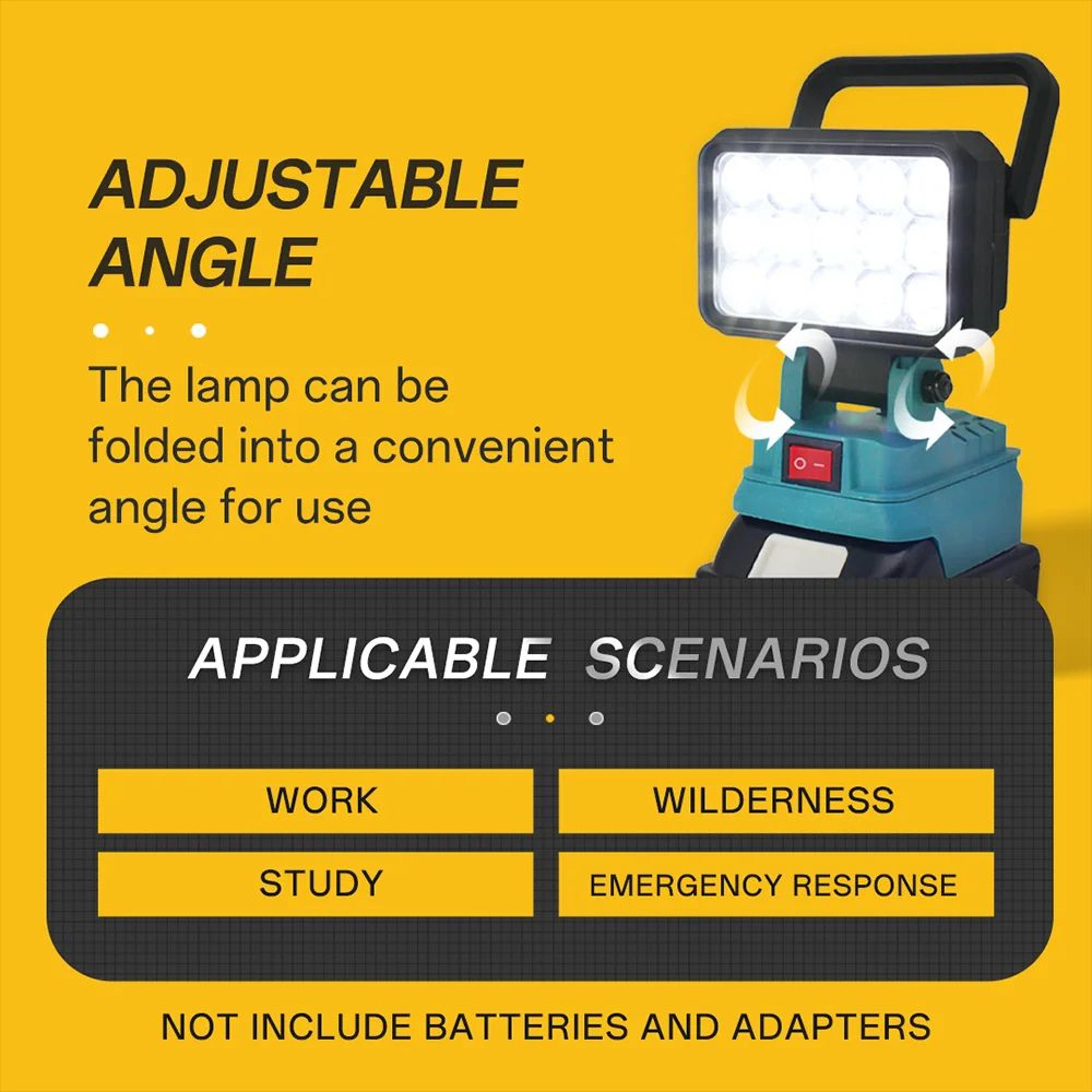 15 LED Makita Compatible Flood Work Light 3
