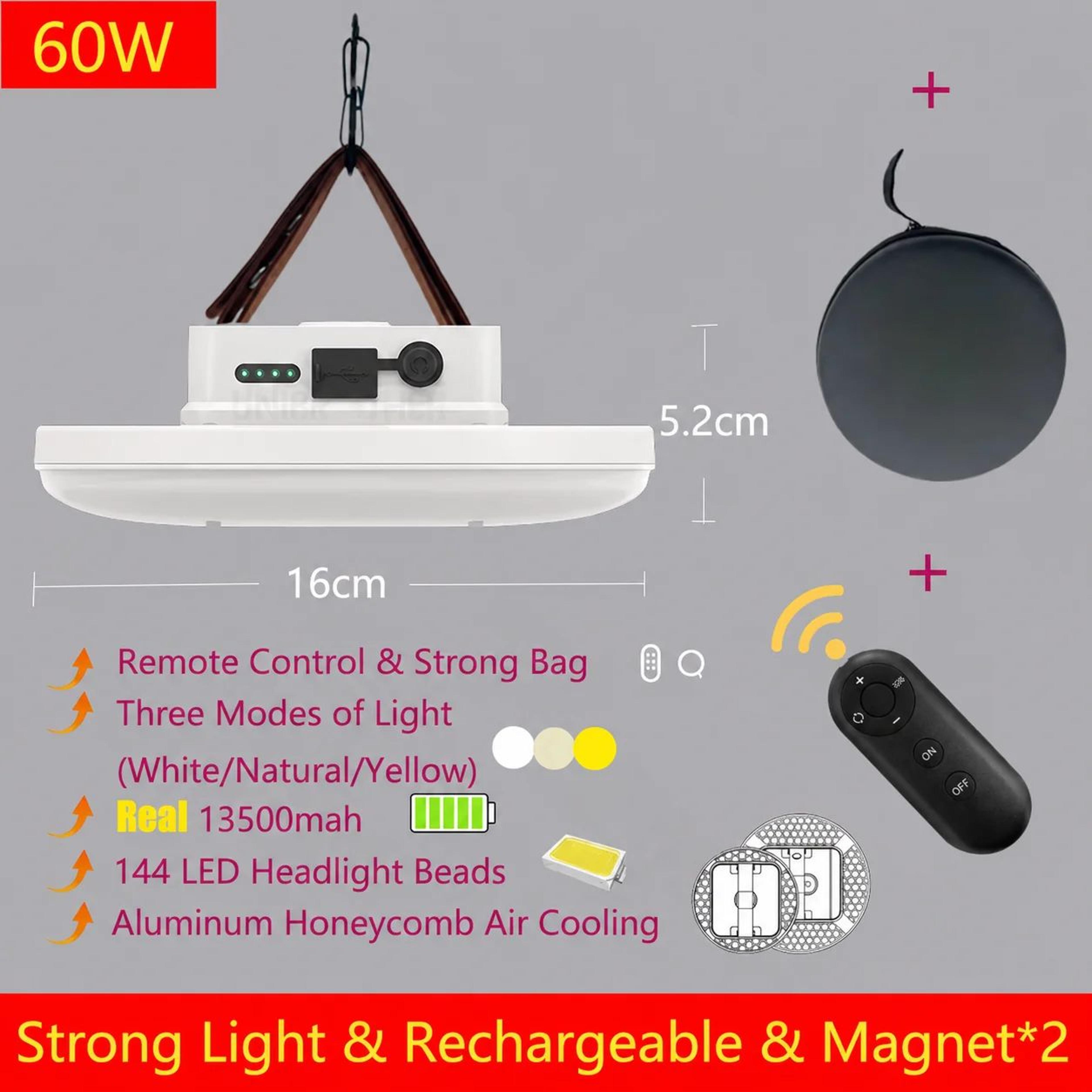 13500mAh Remote Control LED Flood Lantern 11
