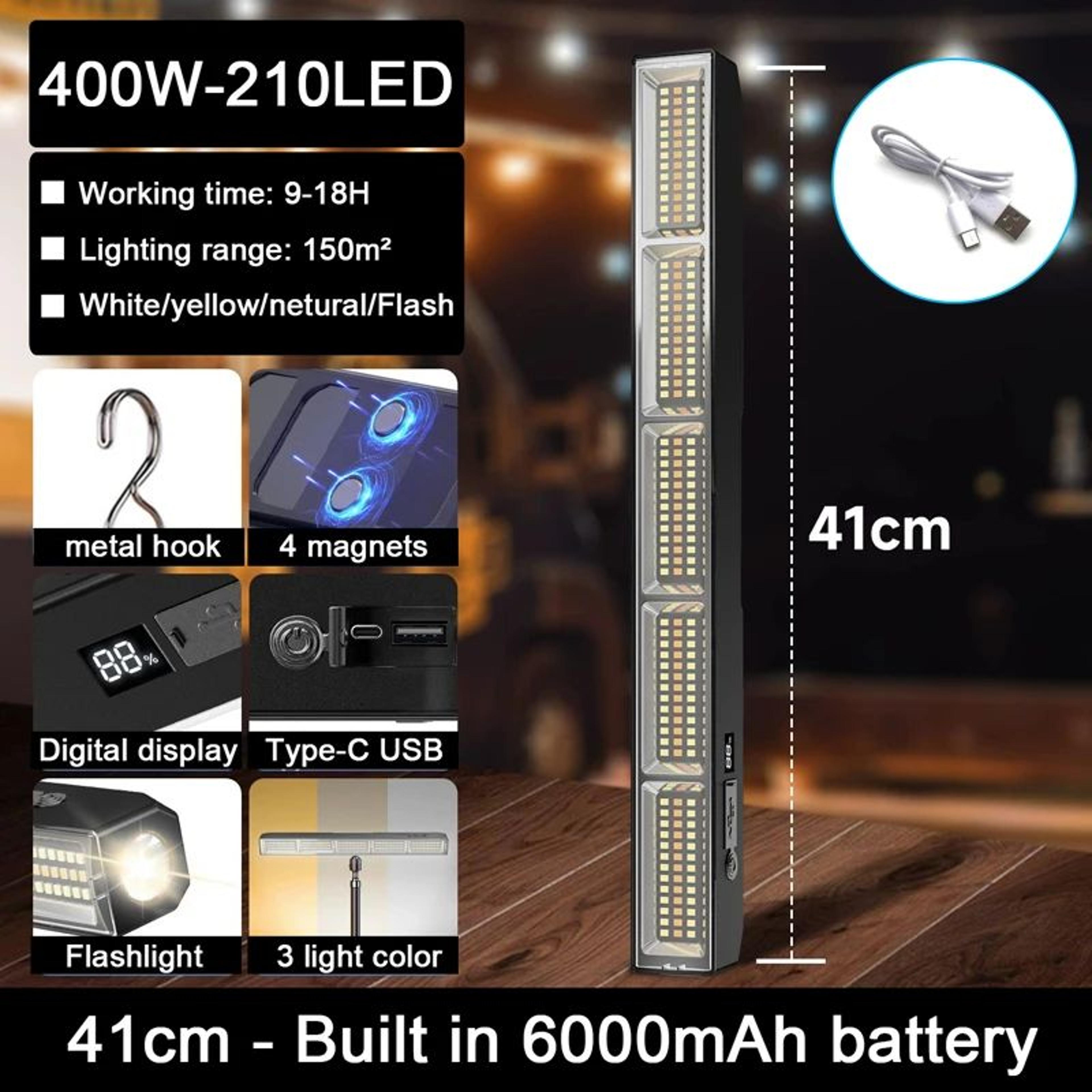 Waterproof Magnetic LED Work Light Bar 8