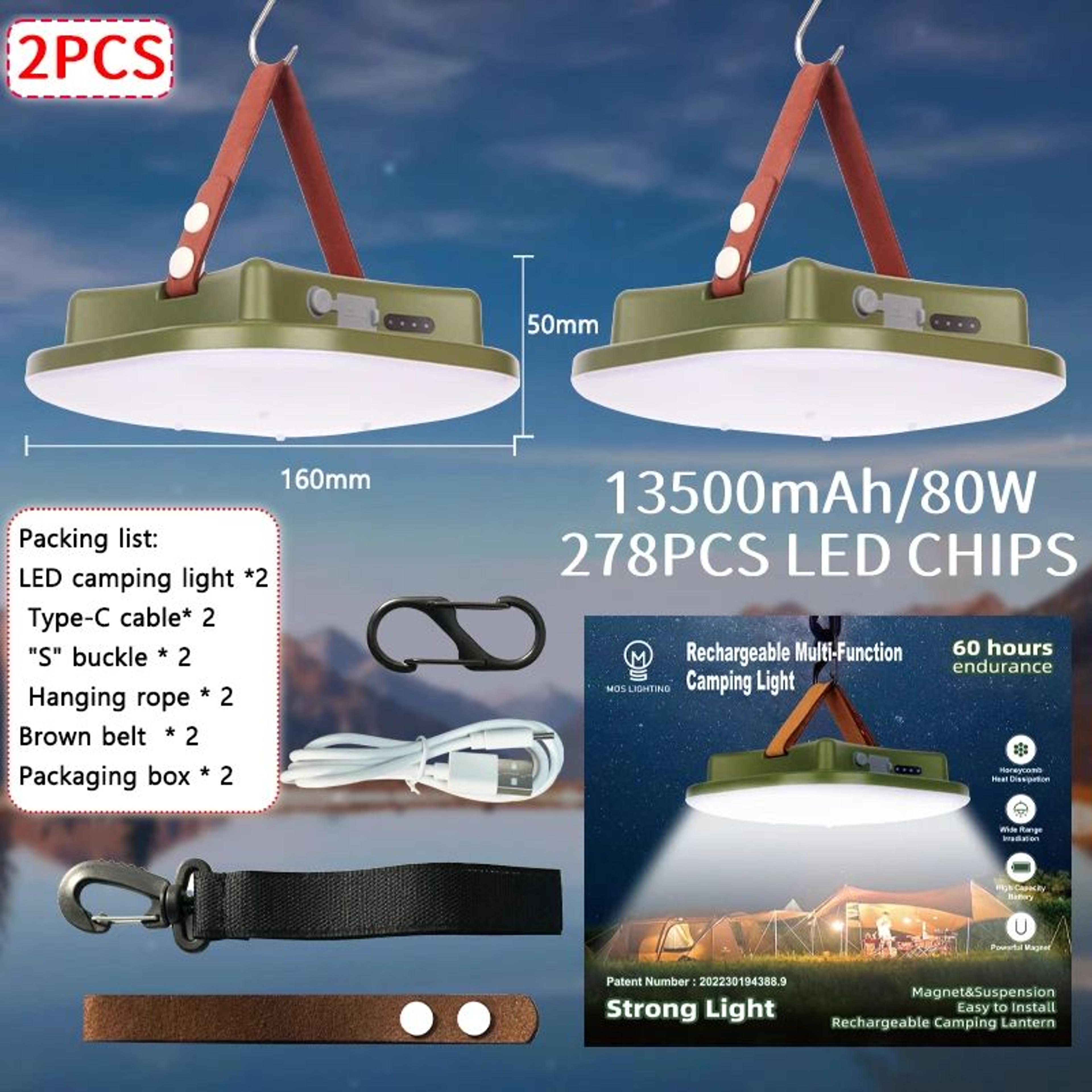 MOSLIGHTING 13500mAh Magnetic Camping Light 9