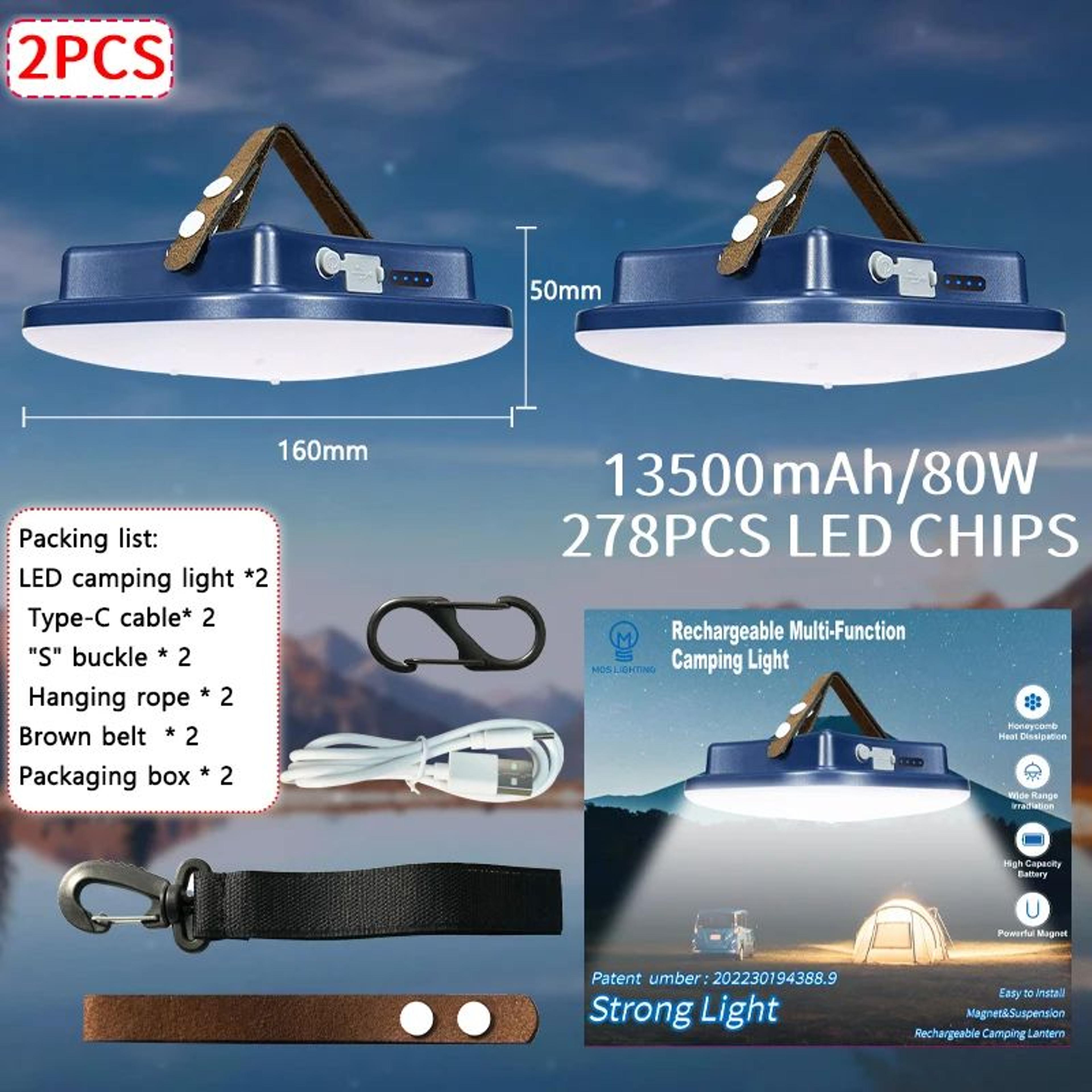 MOSLIGHTING 13500mAh Magnetic Camping Light 7