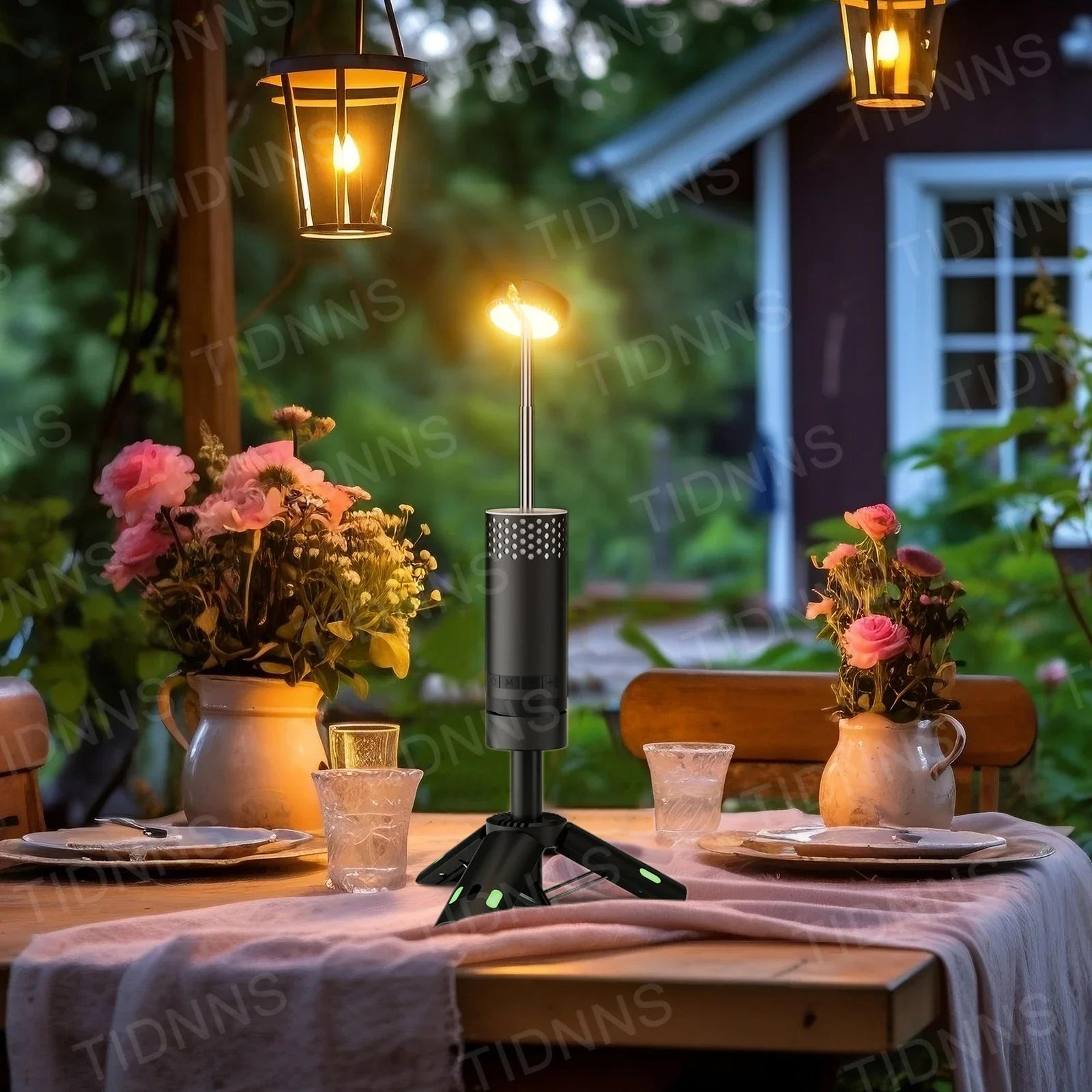 Rechargeable Telescopic Tripod Camping Light 2