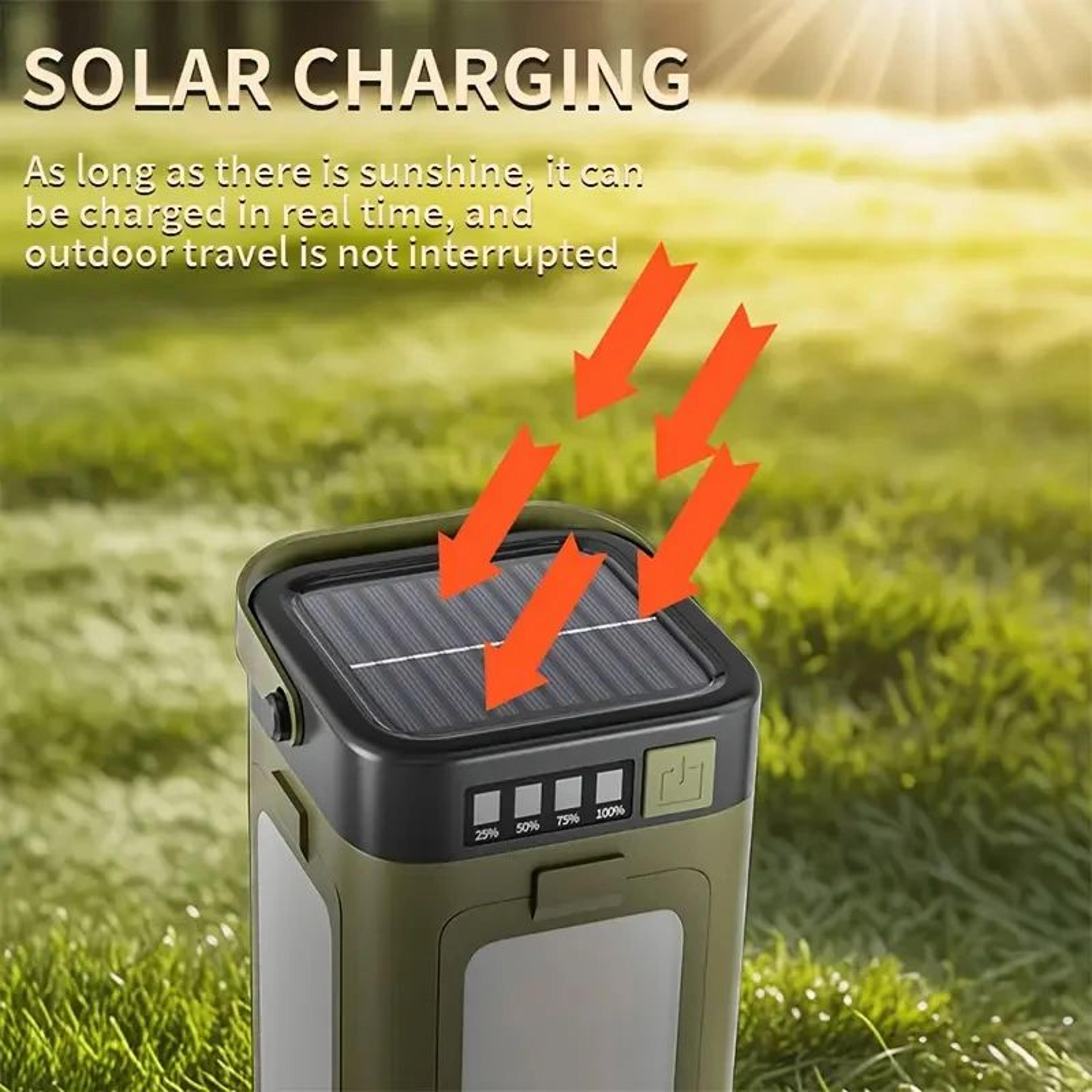 Solar Type C Rechargeable Camping Lantern 1