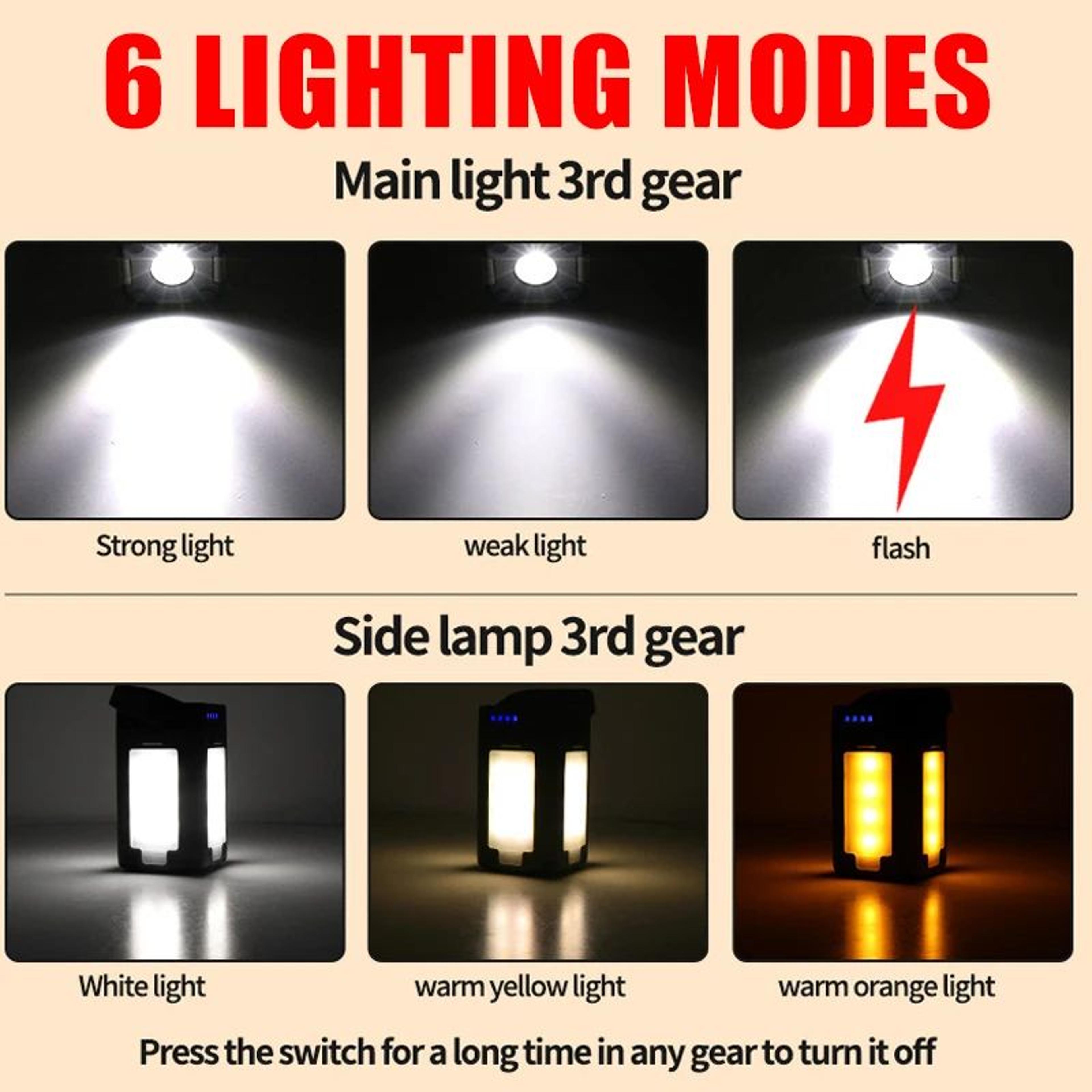 Solar Type C Rechargeable Camping Lantern 2