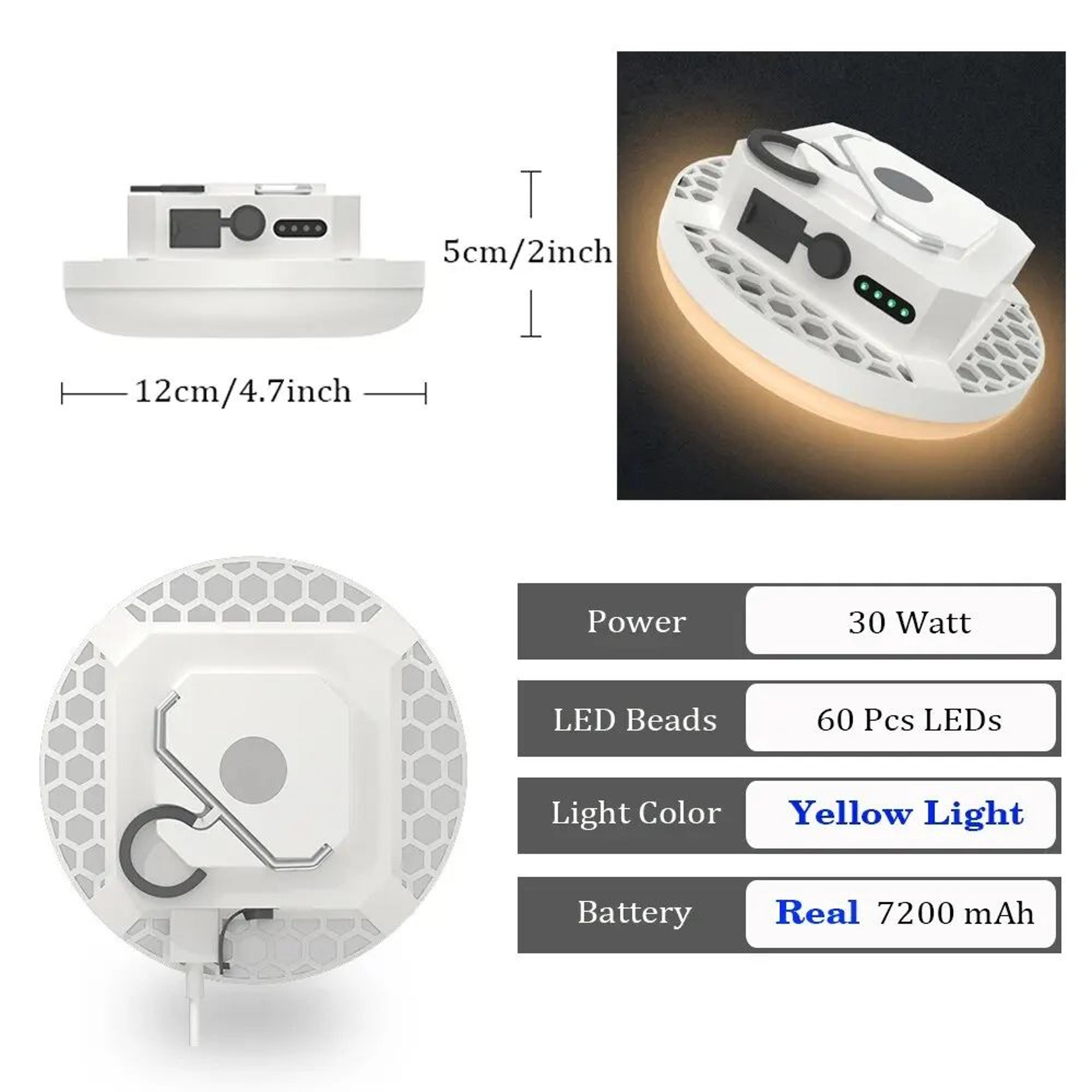 Powerful Magnetic Rechargeable Camping Lantern 8