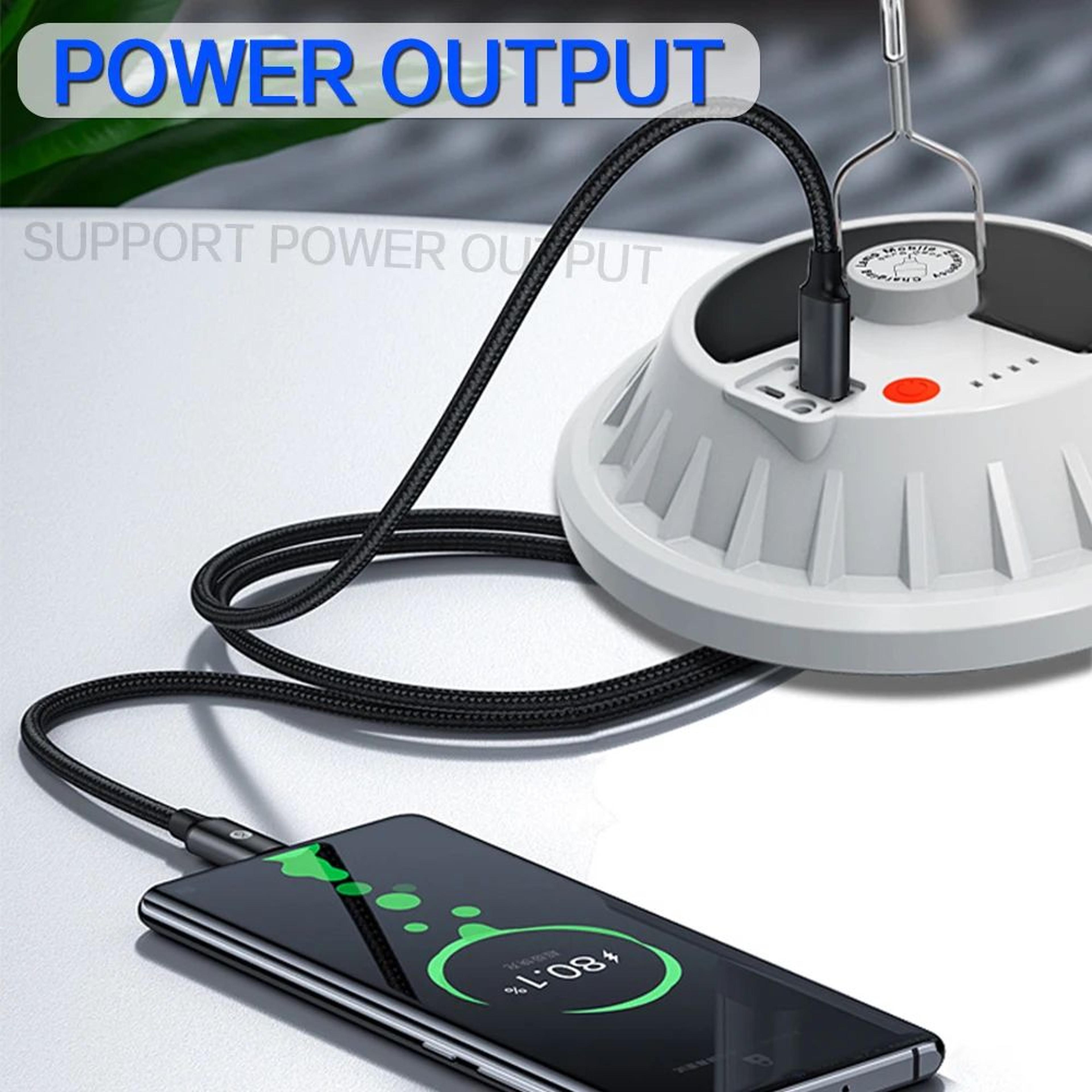 300W Solar Rechargeable Remote Camping Light 4
