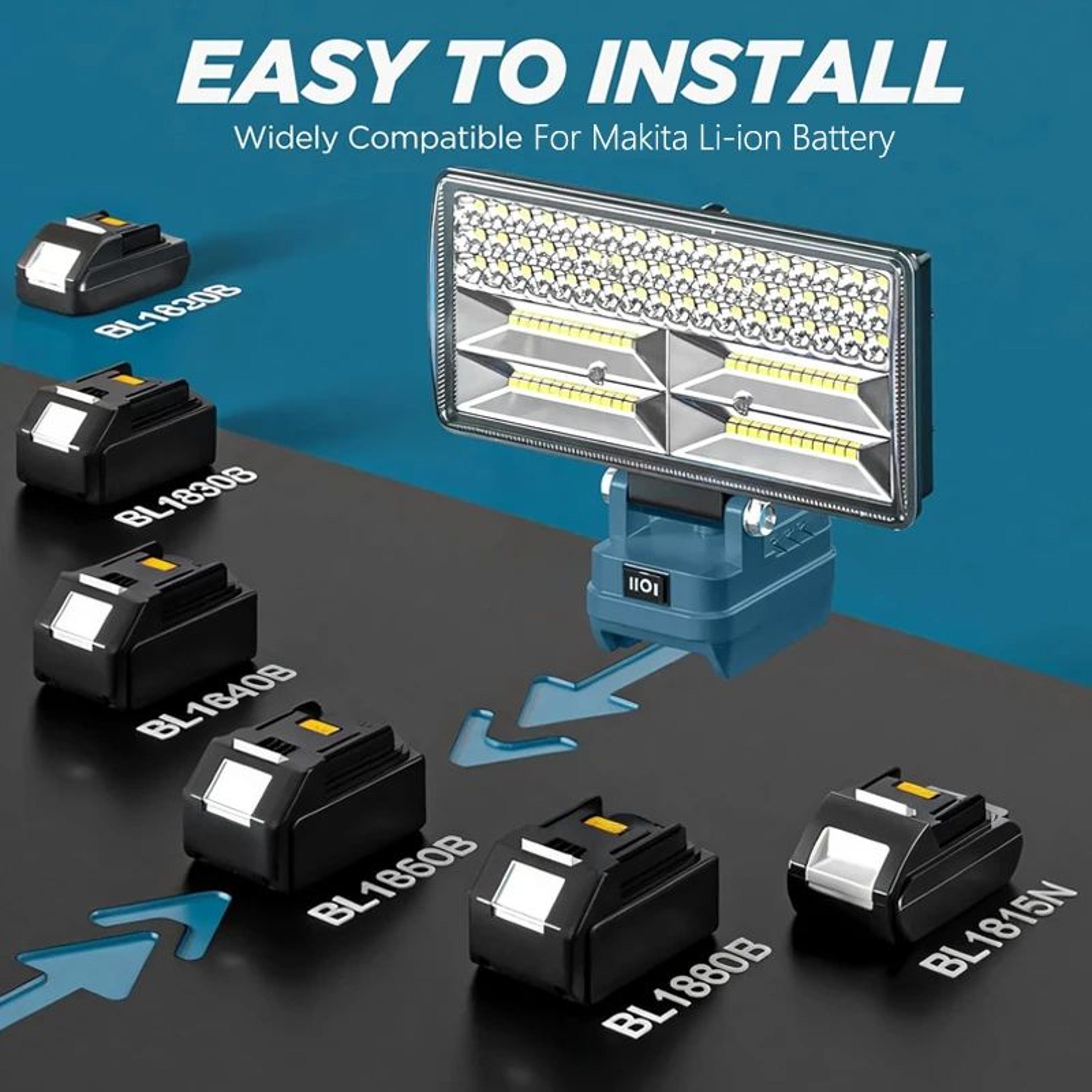 12000LM Makita Compatible LED Work Light 0