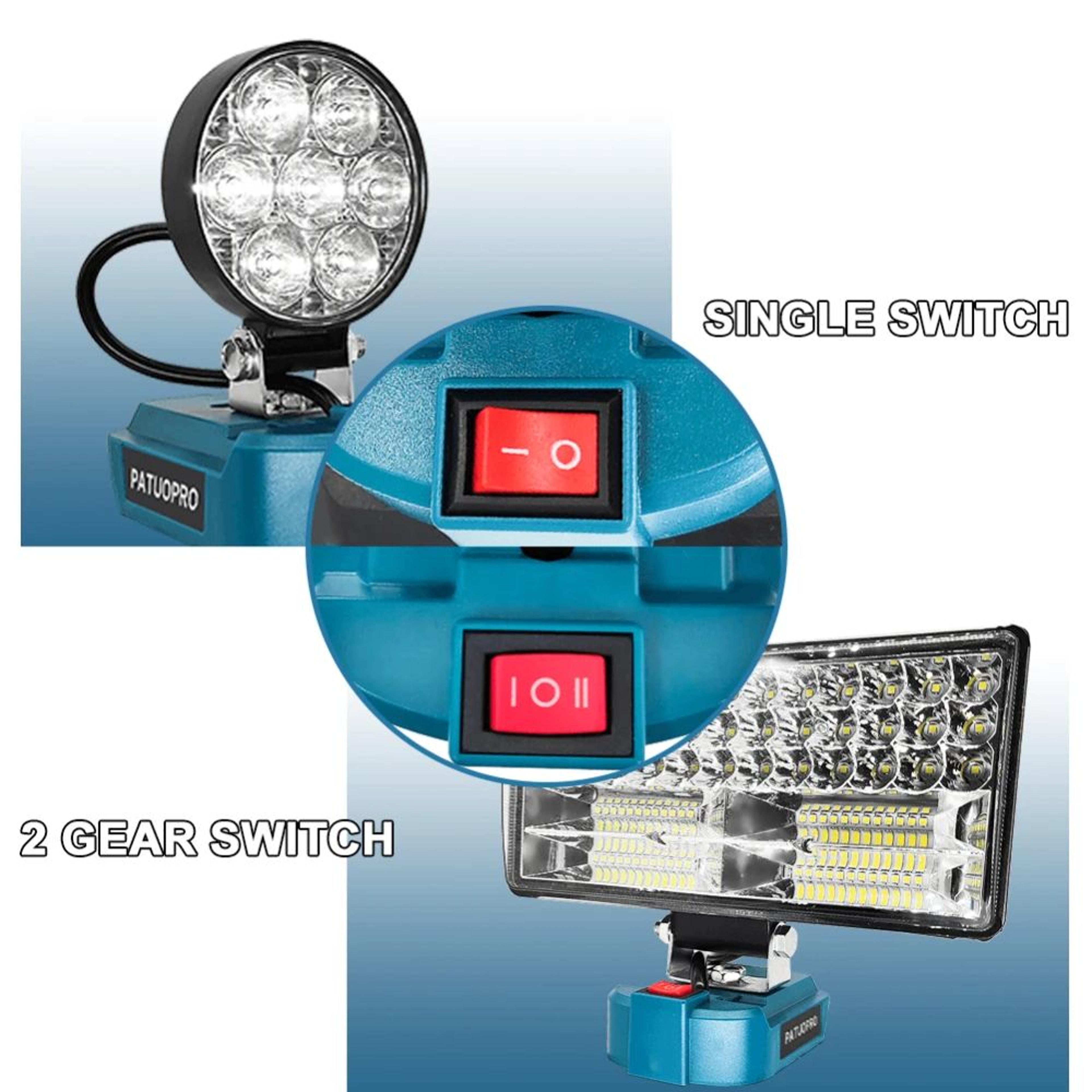PATUOPRO Makita Compatible Handheld Work Light 4