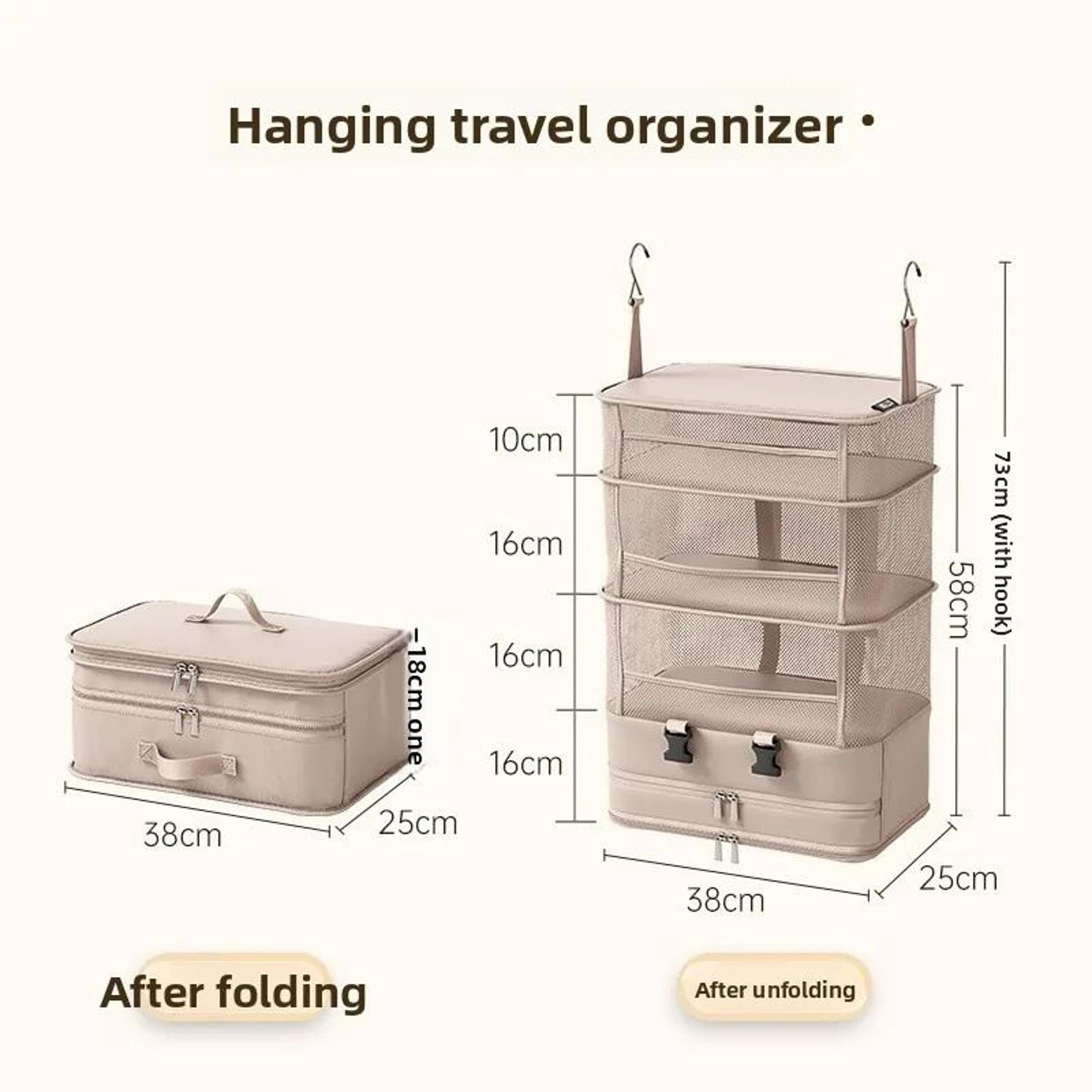 Foldable Hanging Travel Clothes Organizer 4