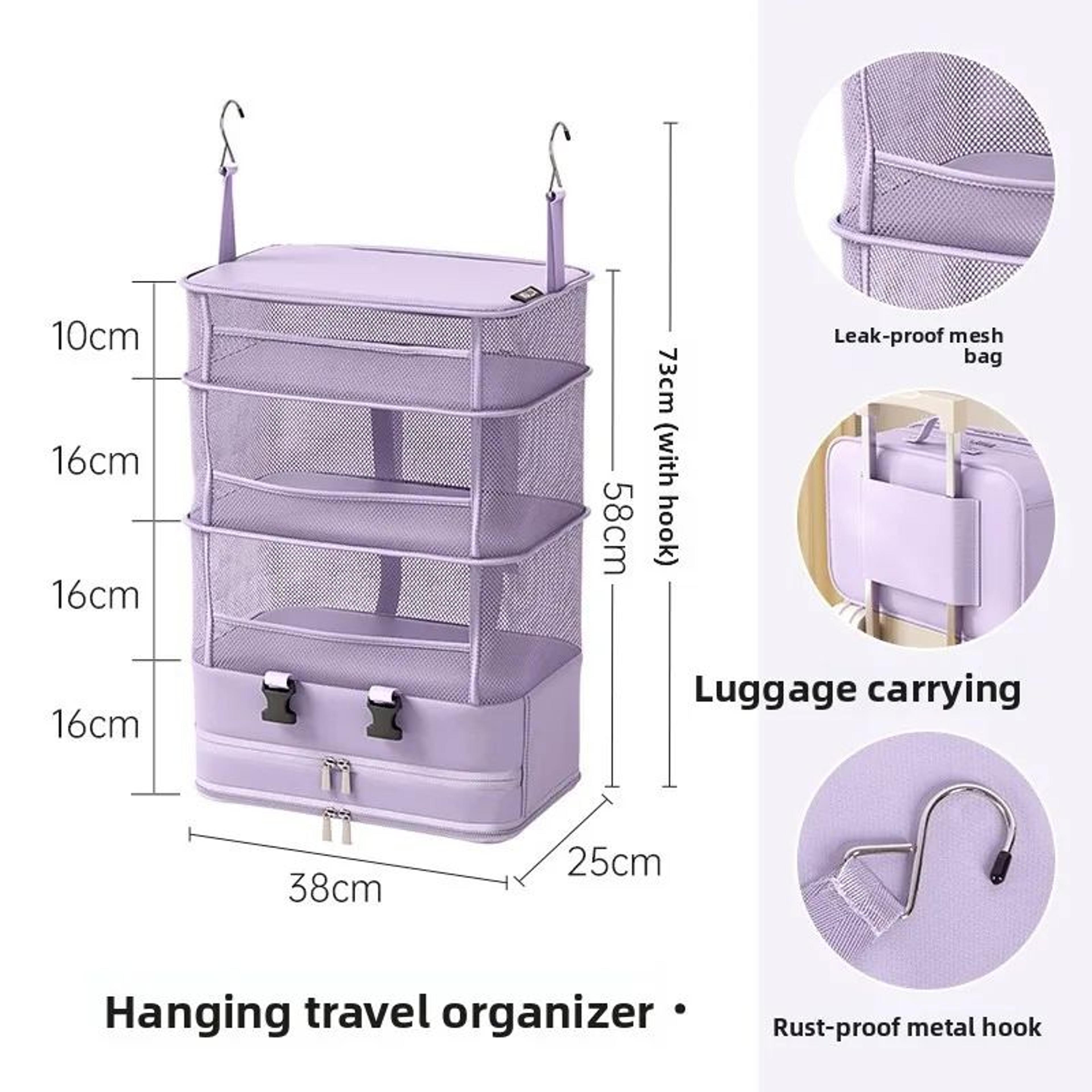 Foldable Hanging Travel Clothes Organizer 7