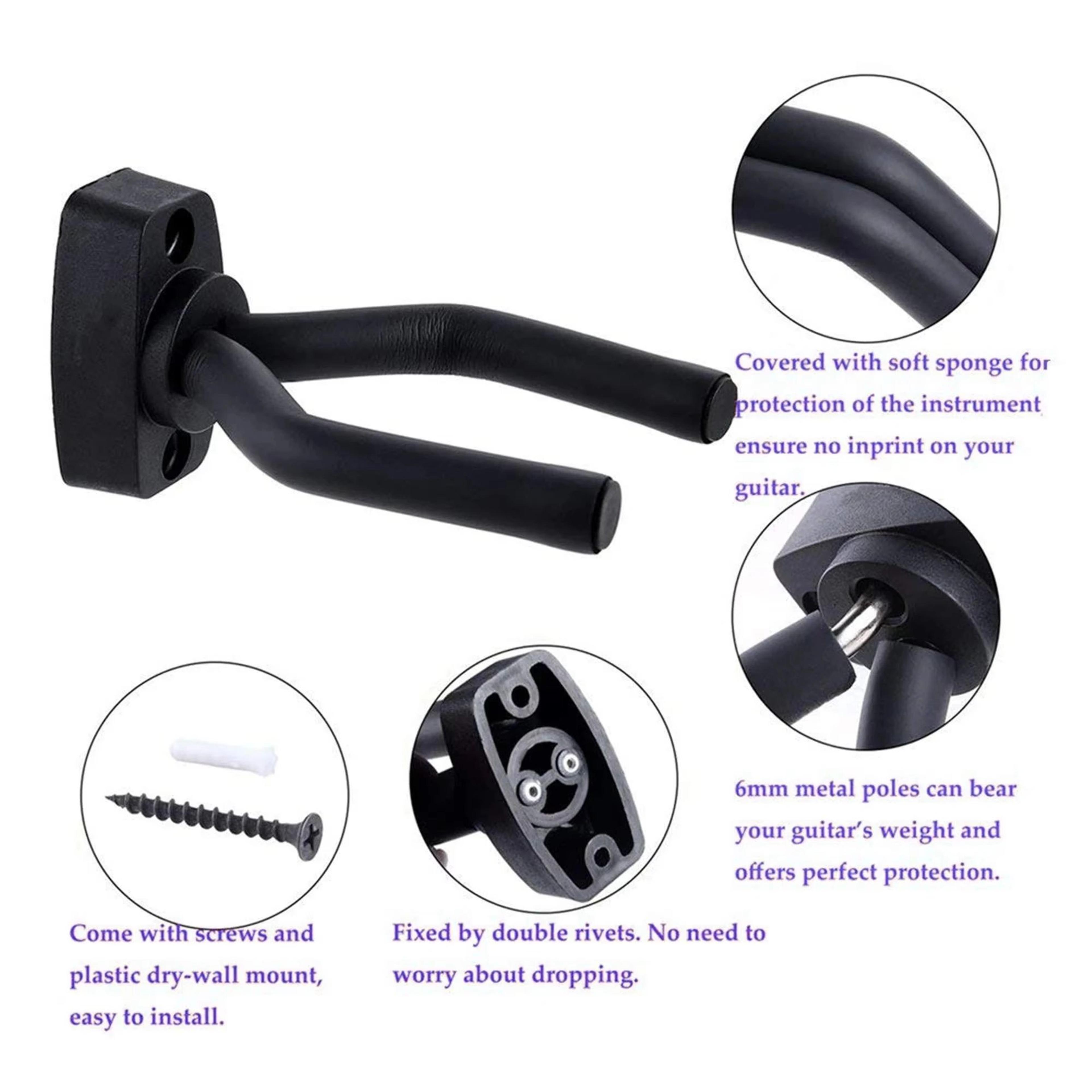 Universal Wall Mounted Guitar Hanger 2