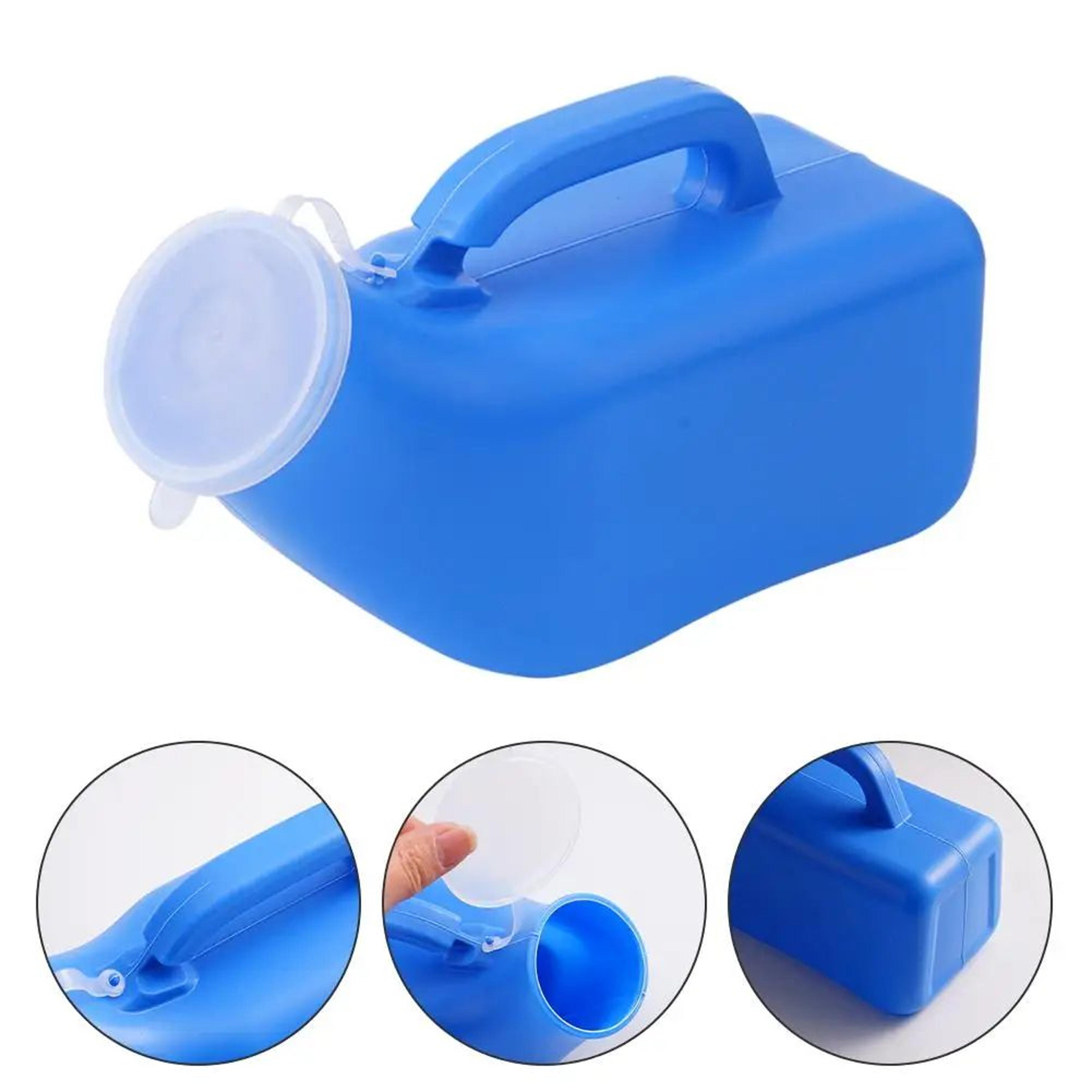 spill resistant male urinal bottle with lid