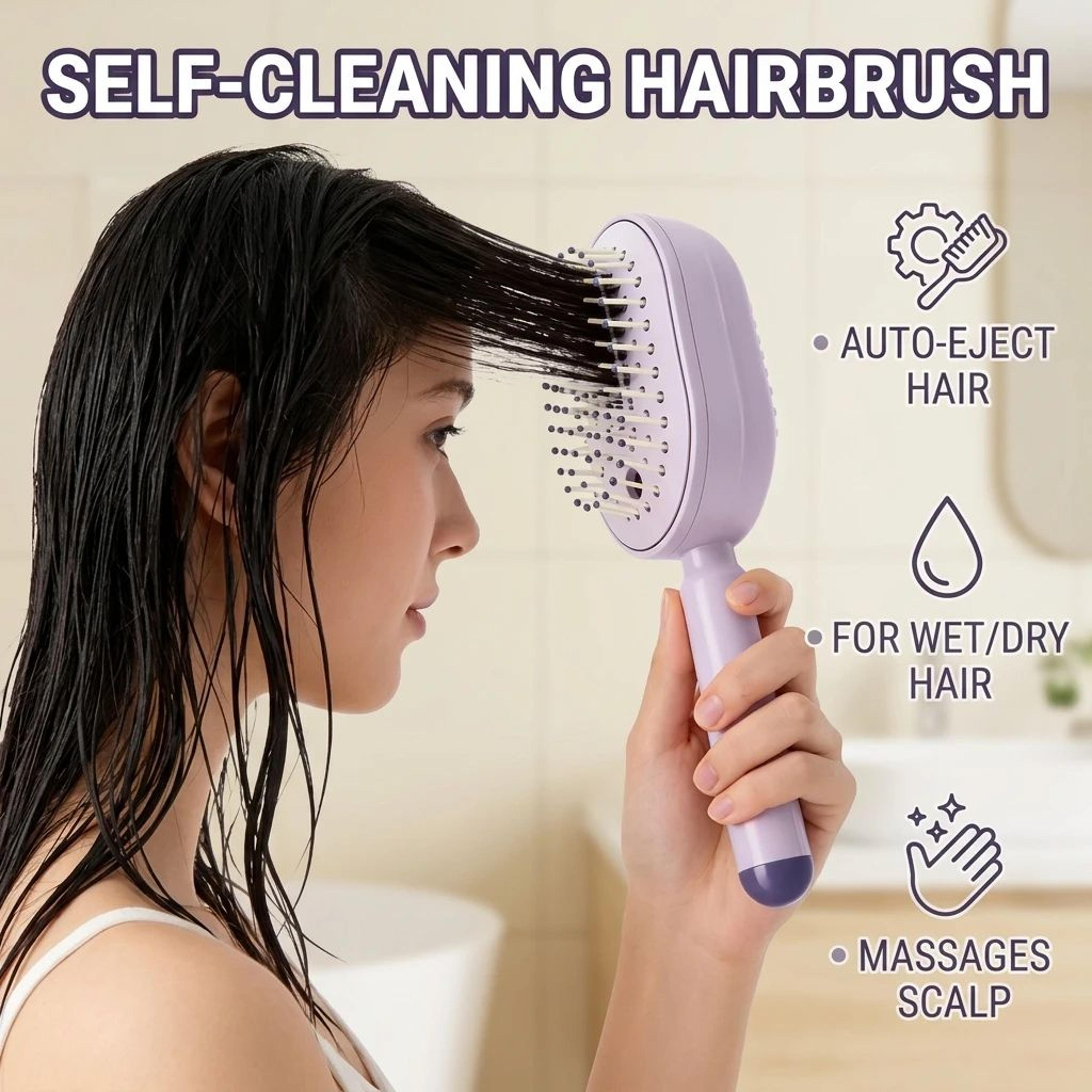 3 in 1 rechargeable spray scalp massage brush
