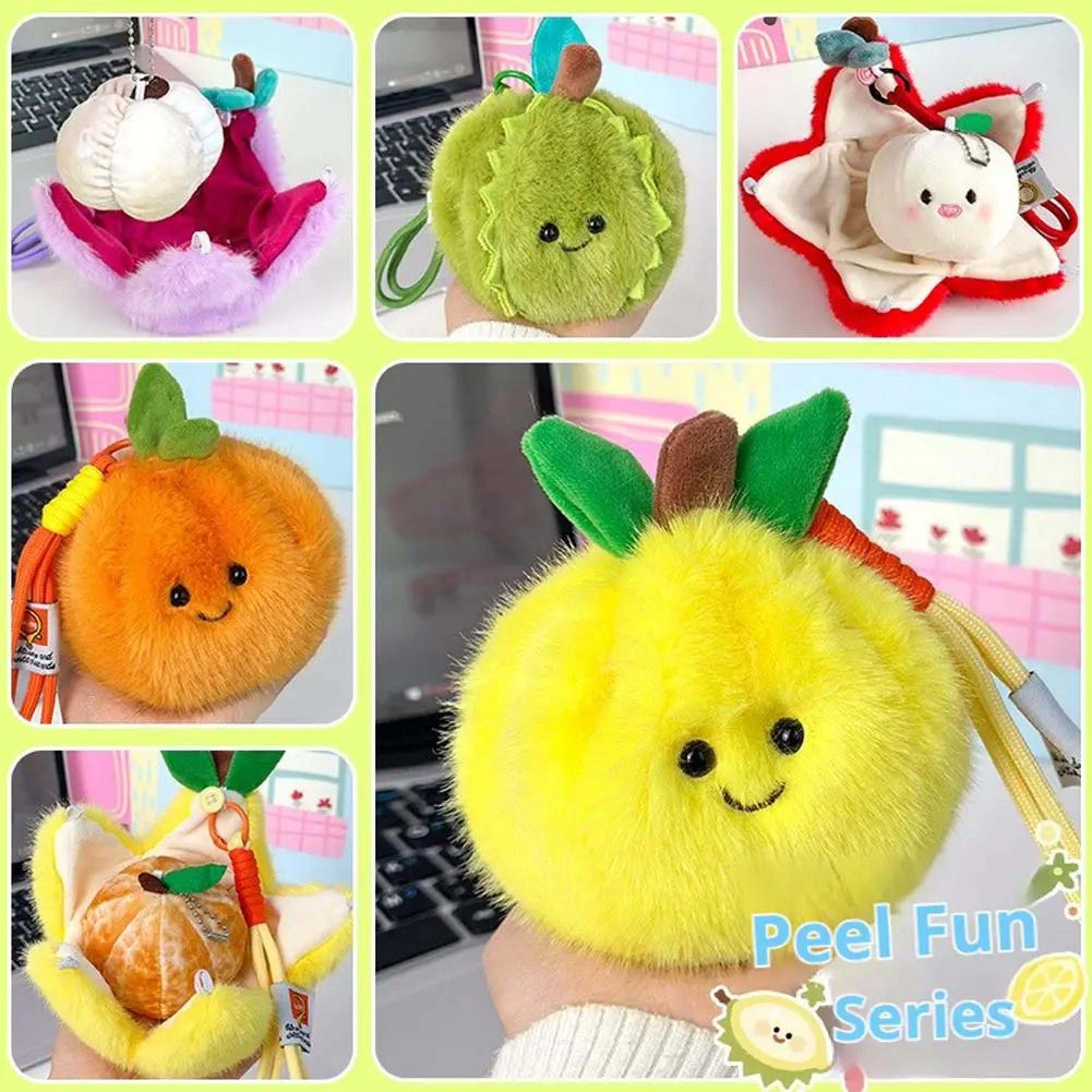 Kawaii Peelable Orange Plush Toy 3