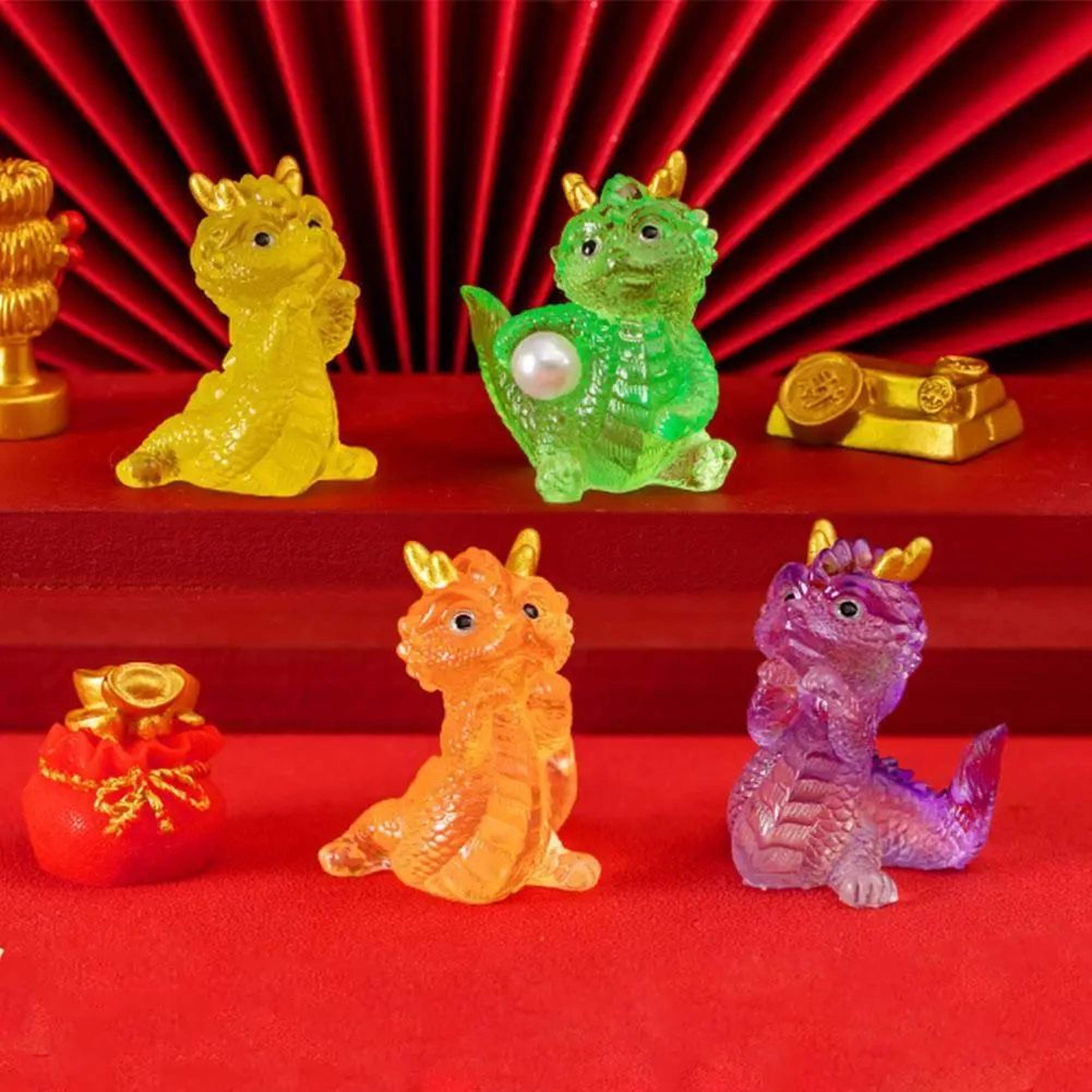 Cute Mini Chinese Zodiac Dragon Figurine 4