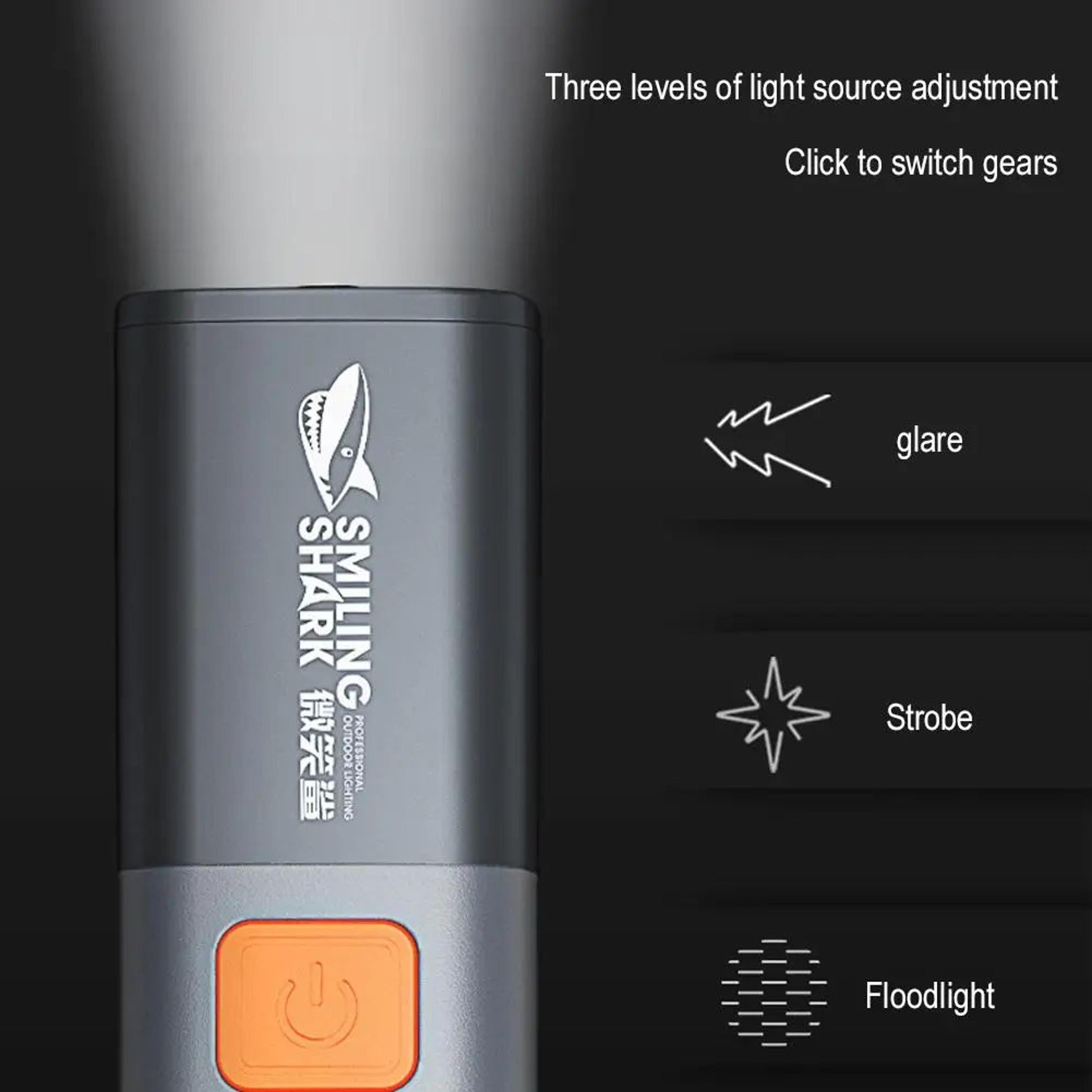 Smiling Shark Rechargeable Zoom Flashlight 4