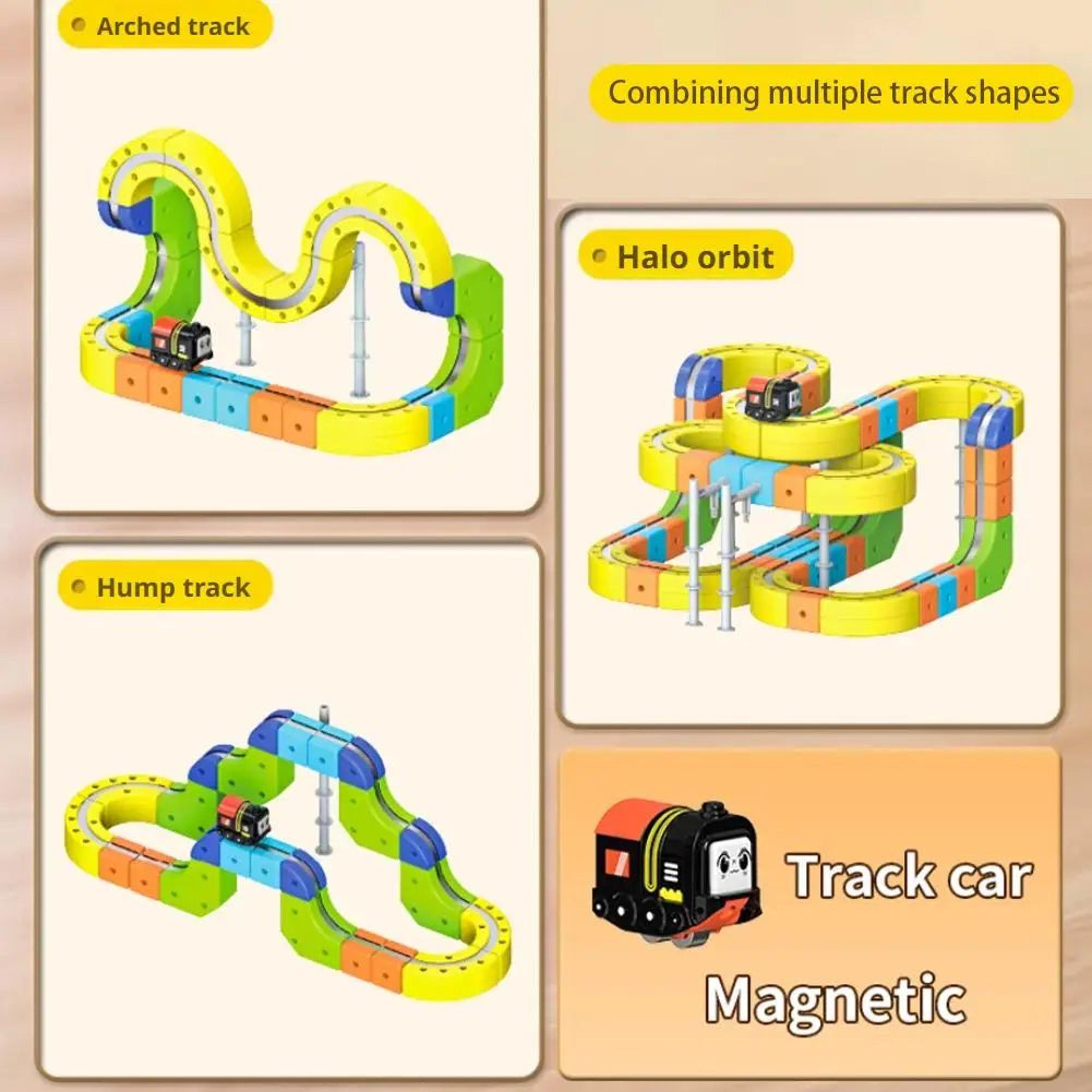 Magic Track Cube Train Building Set 4