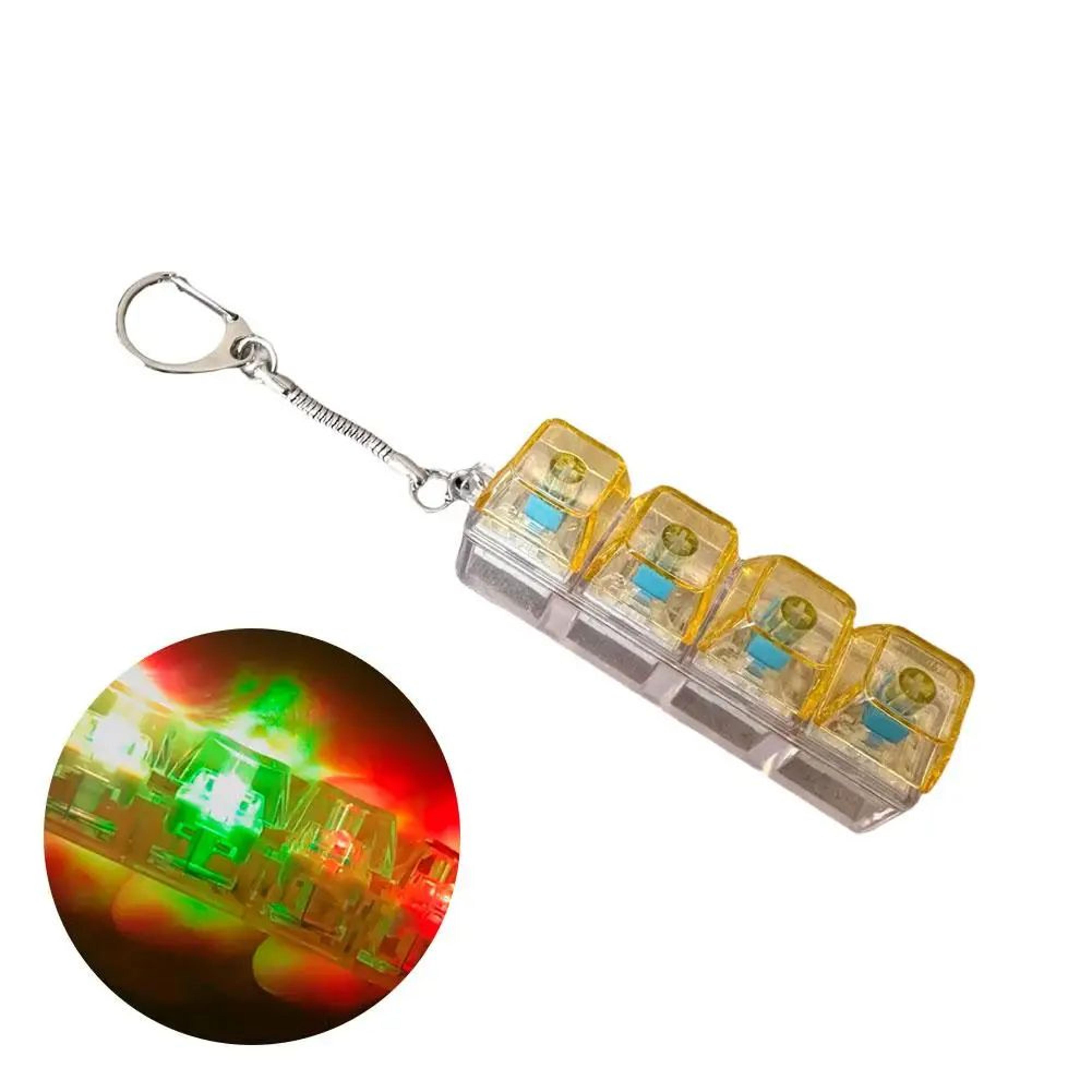 4 Key Luminous Keyboard Fidget Keychain 9