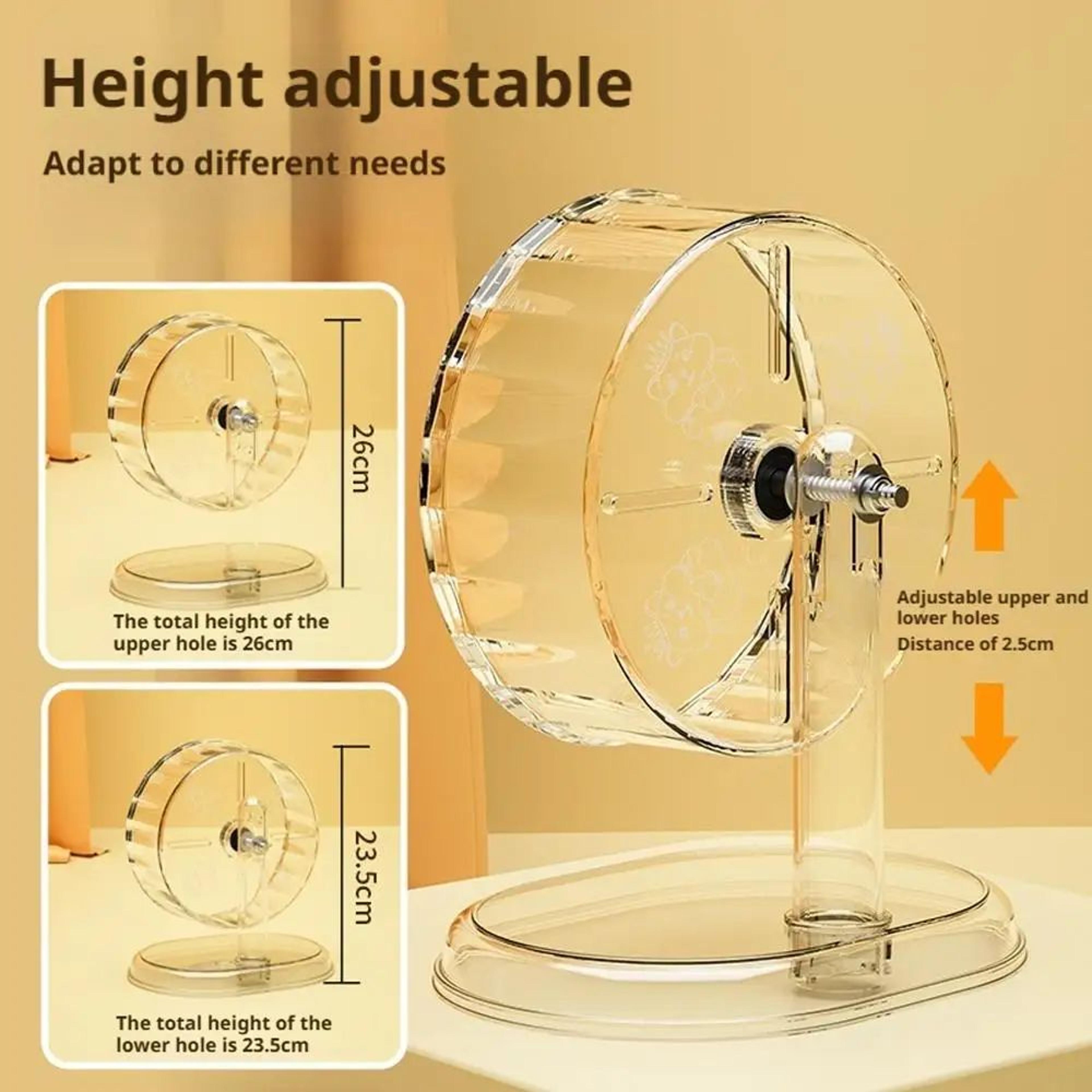 Transparent Silent Hamster Running Wheel 3