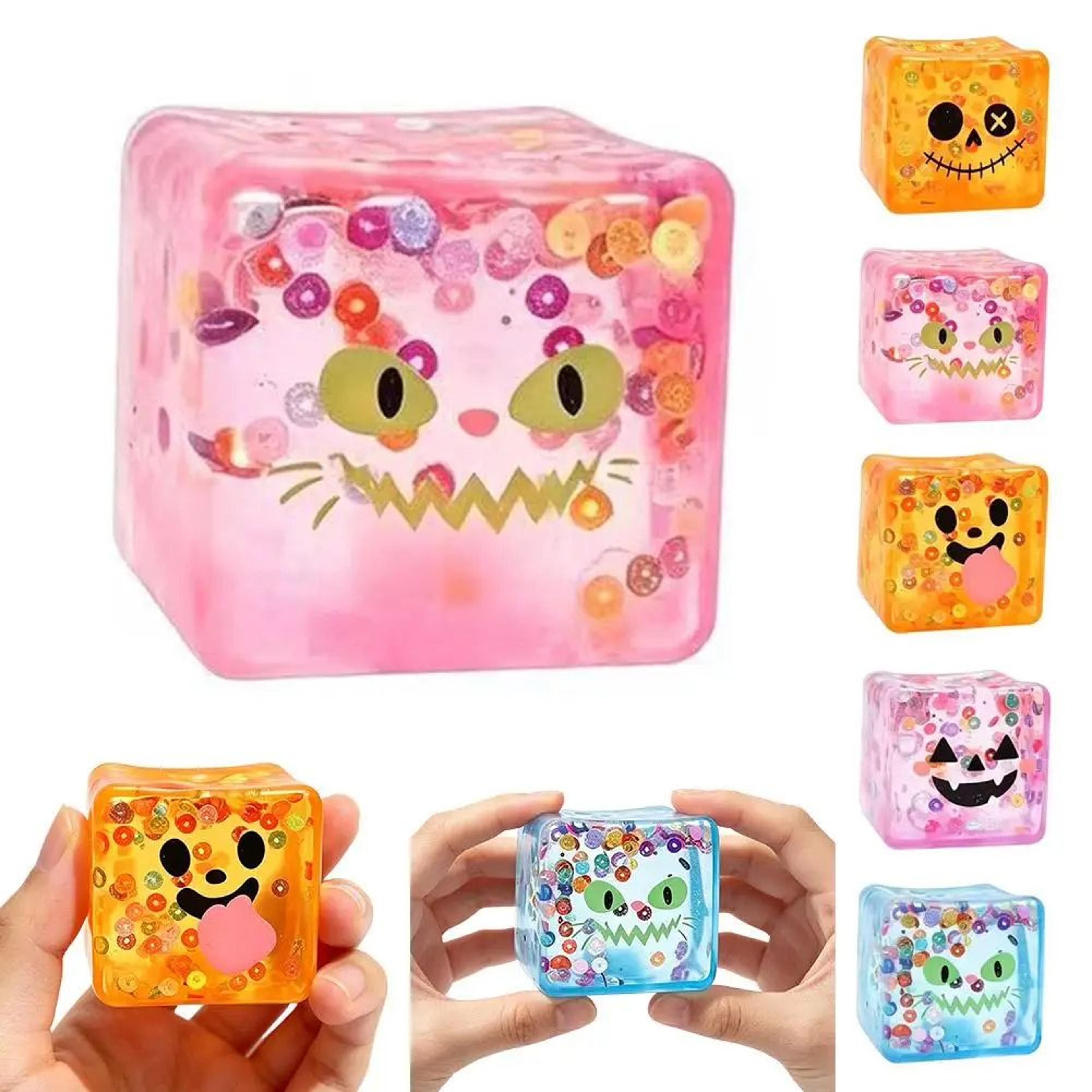 Funny Face Ice Cube Squishy Toy 9