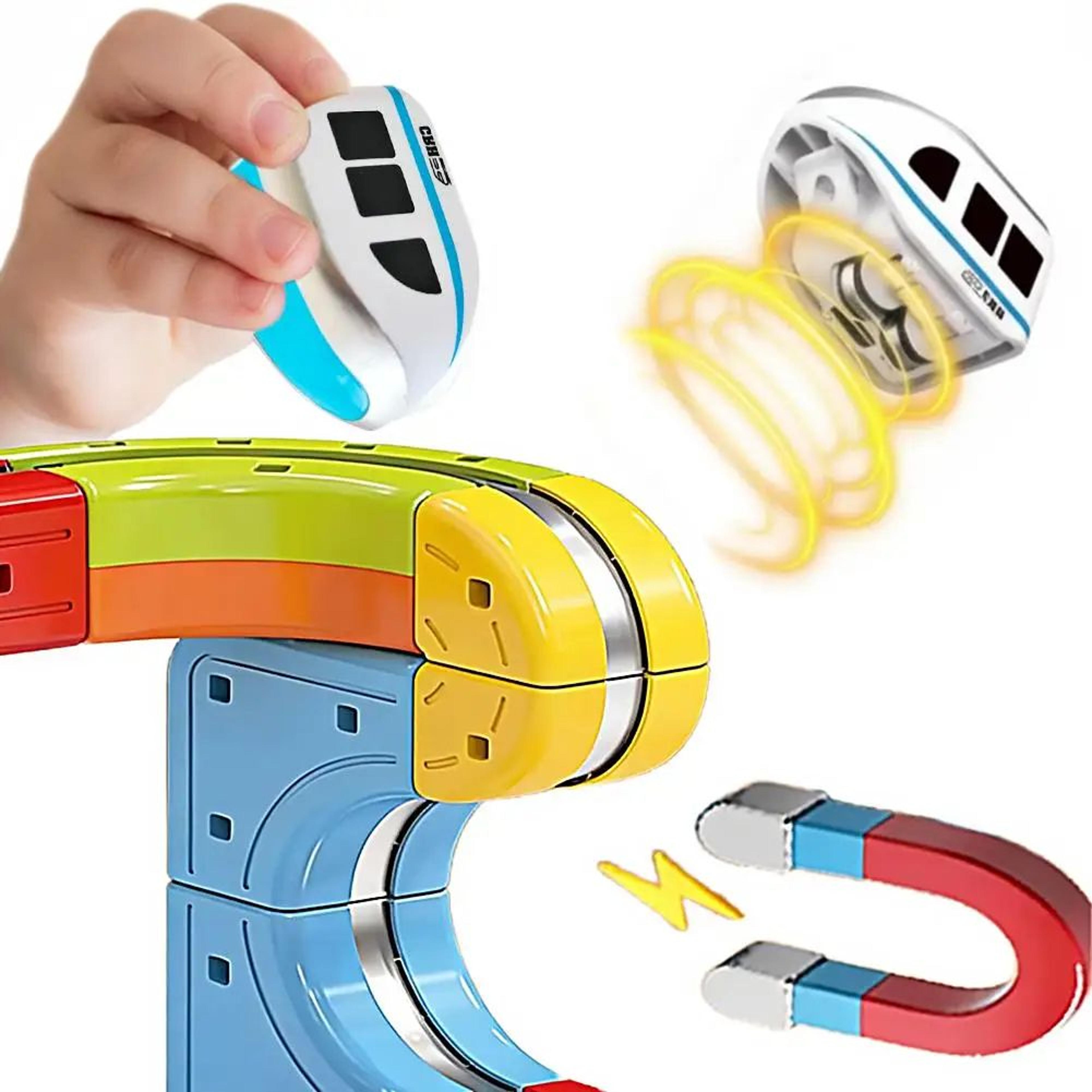 Electric Magnetic Train Track Cube Set 3