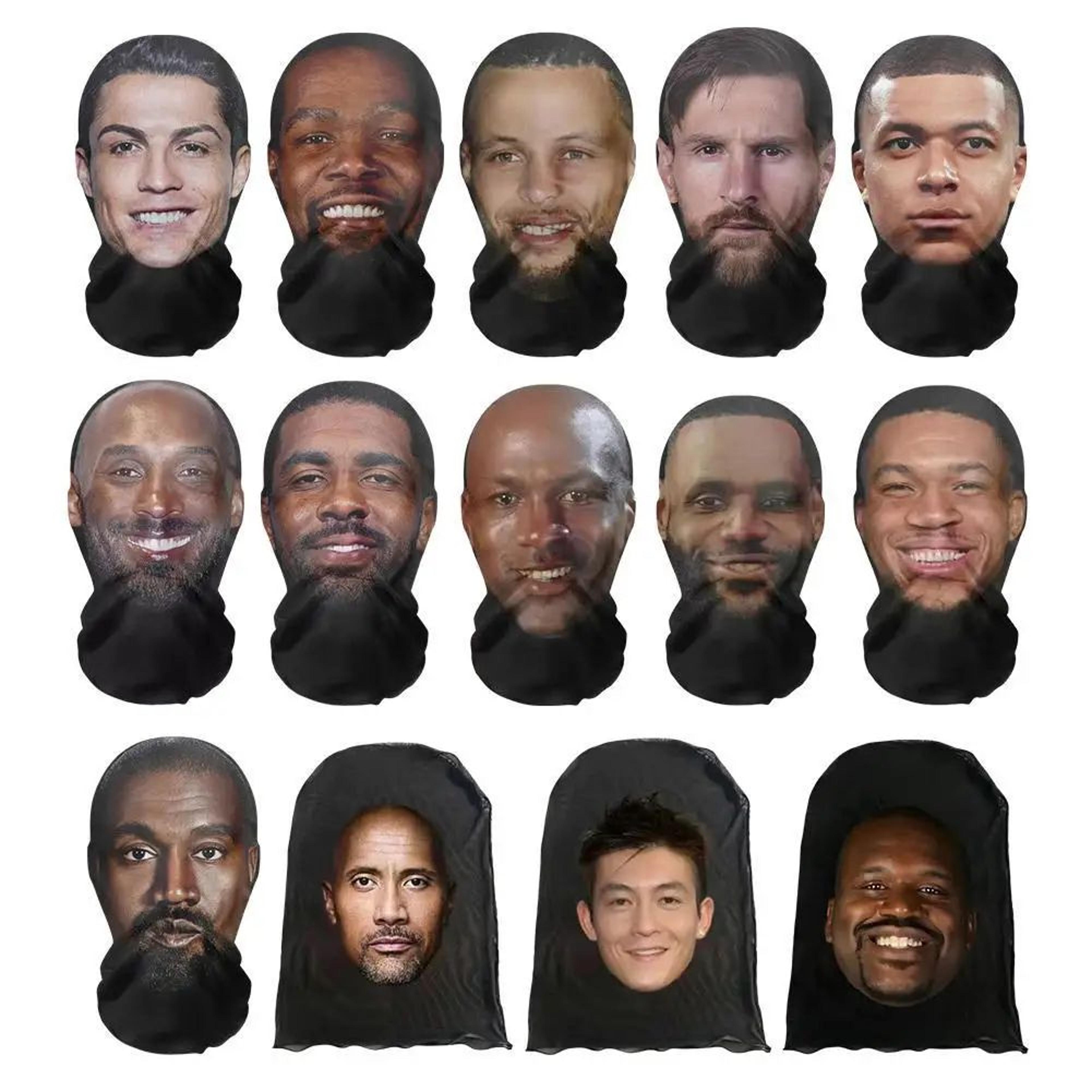 3D Celebrity Face Balaclava Mask 1