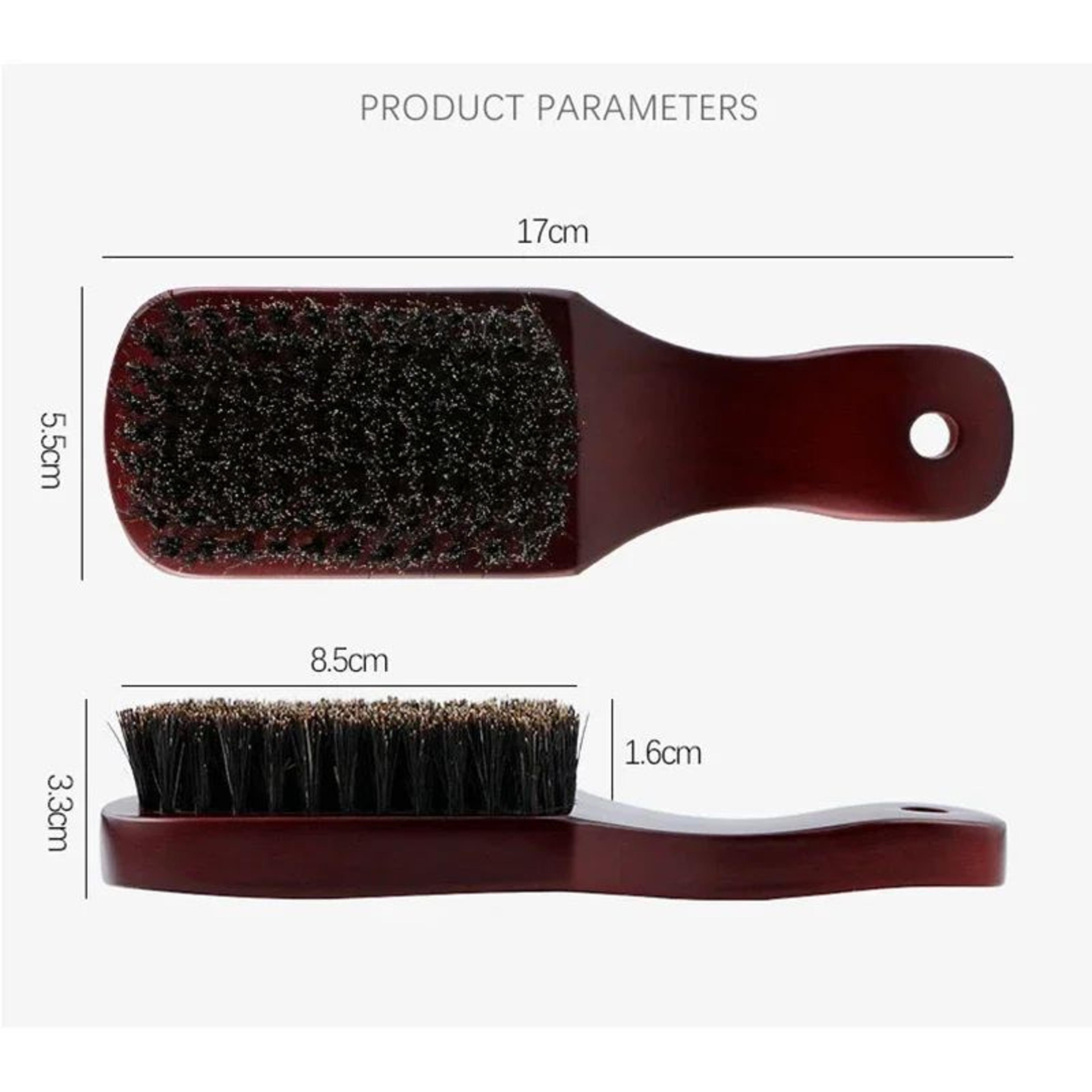 Natural Bristle Wave And Beard Brush 6