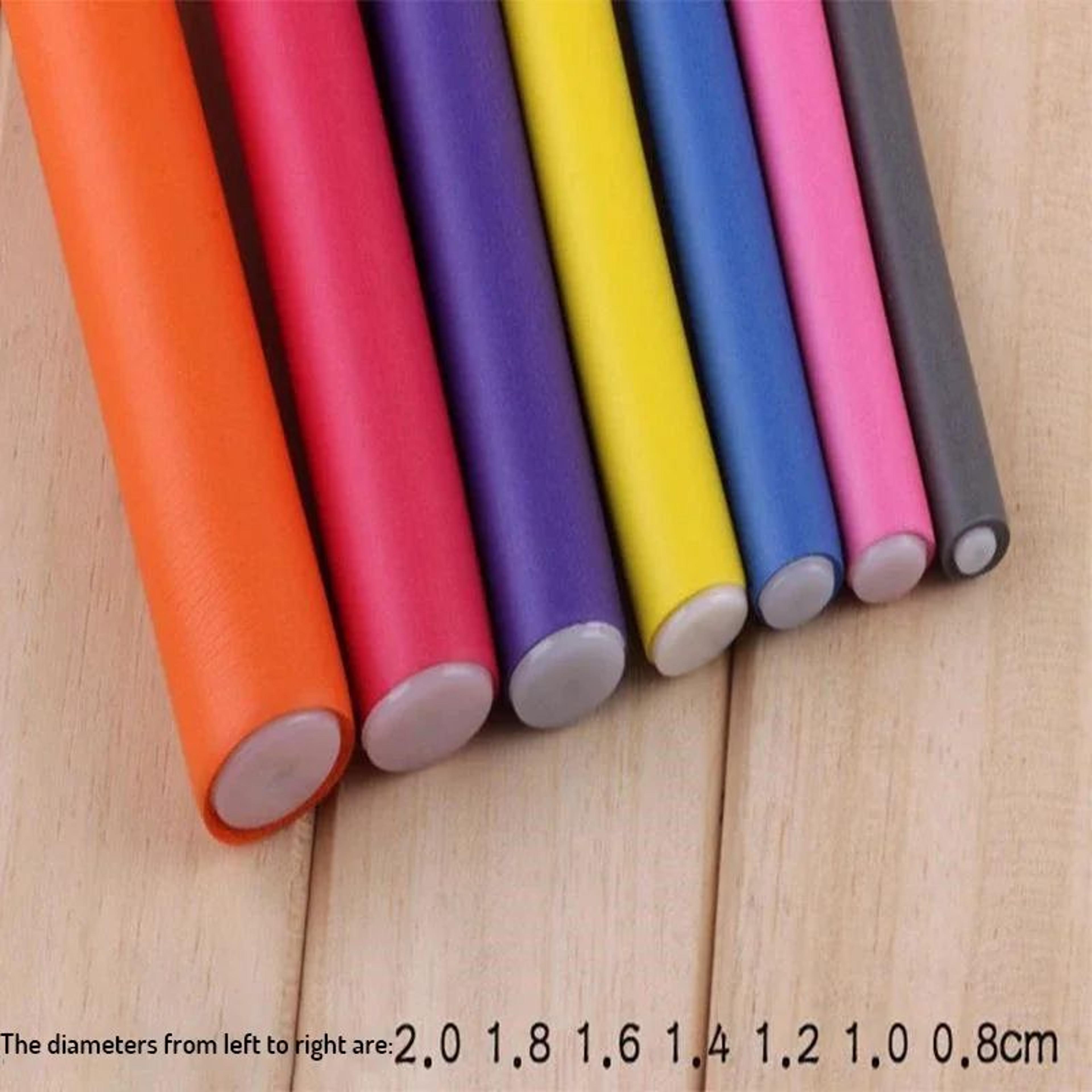 10 Piece Soft Foam Heatless Curling Rods 4