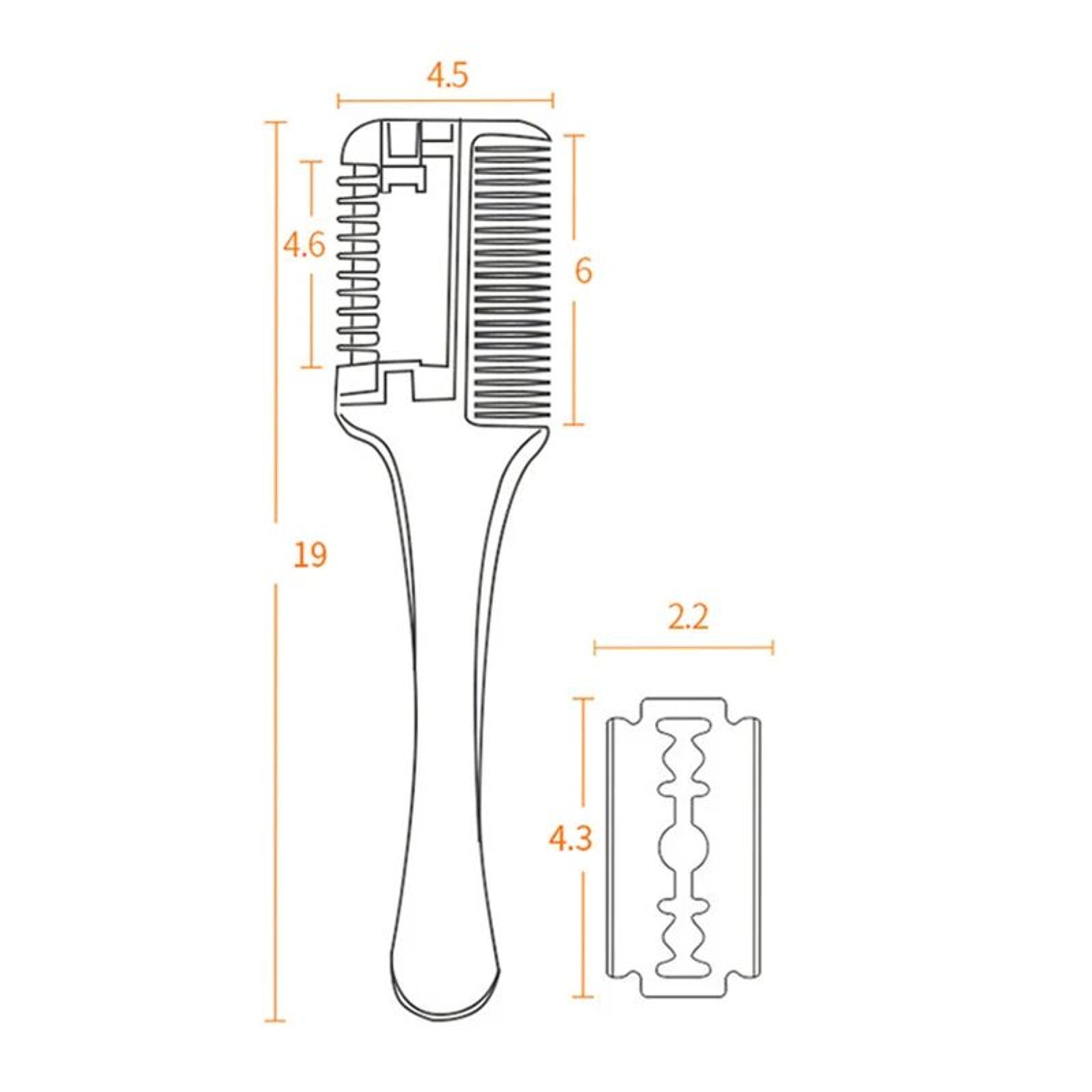 Carbon Hair Thinning Razor Comb 5