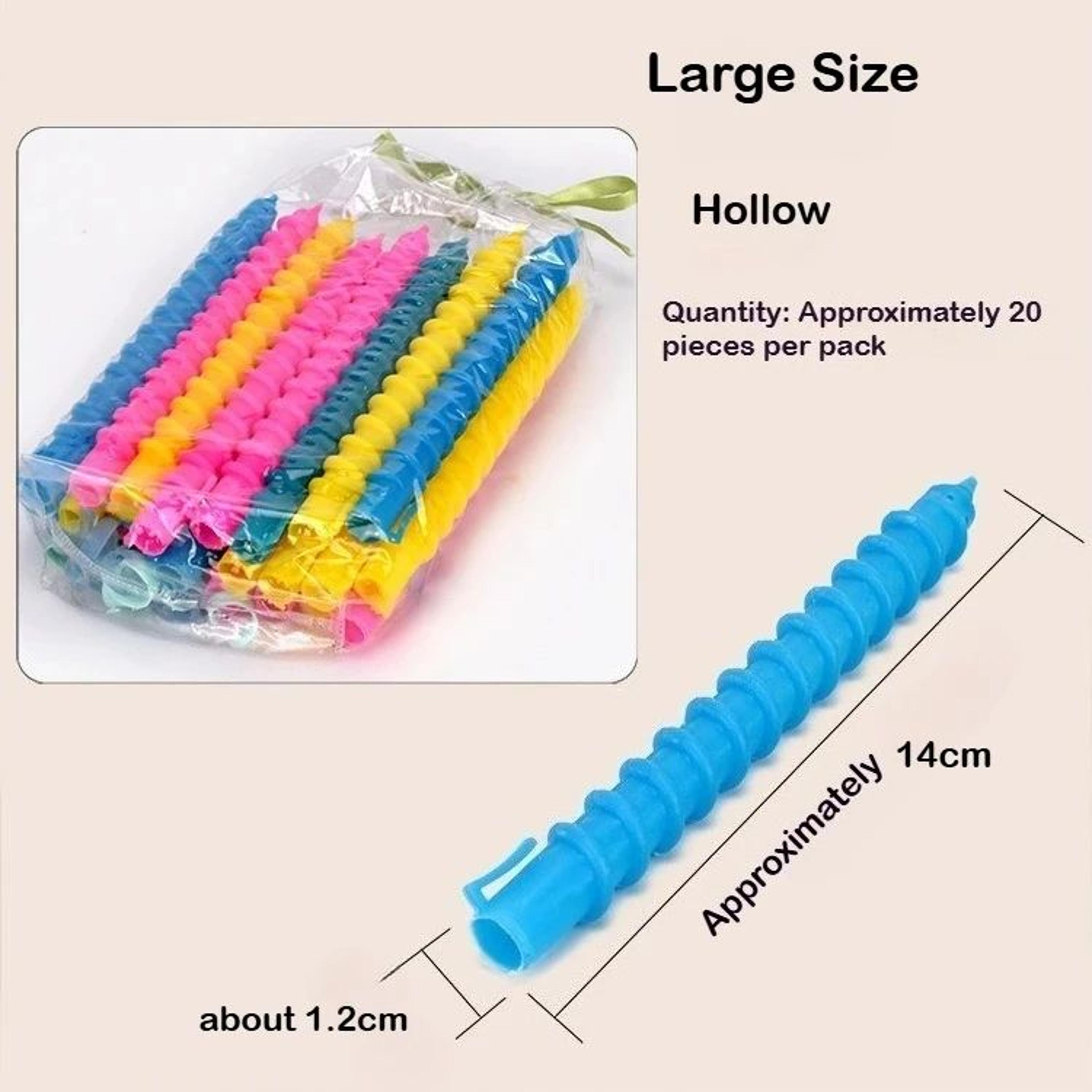 Colorful Spiral Heatless Hair Curlers 6