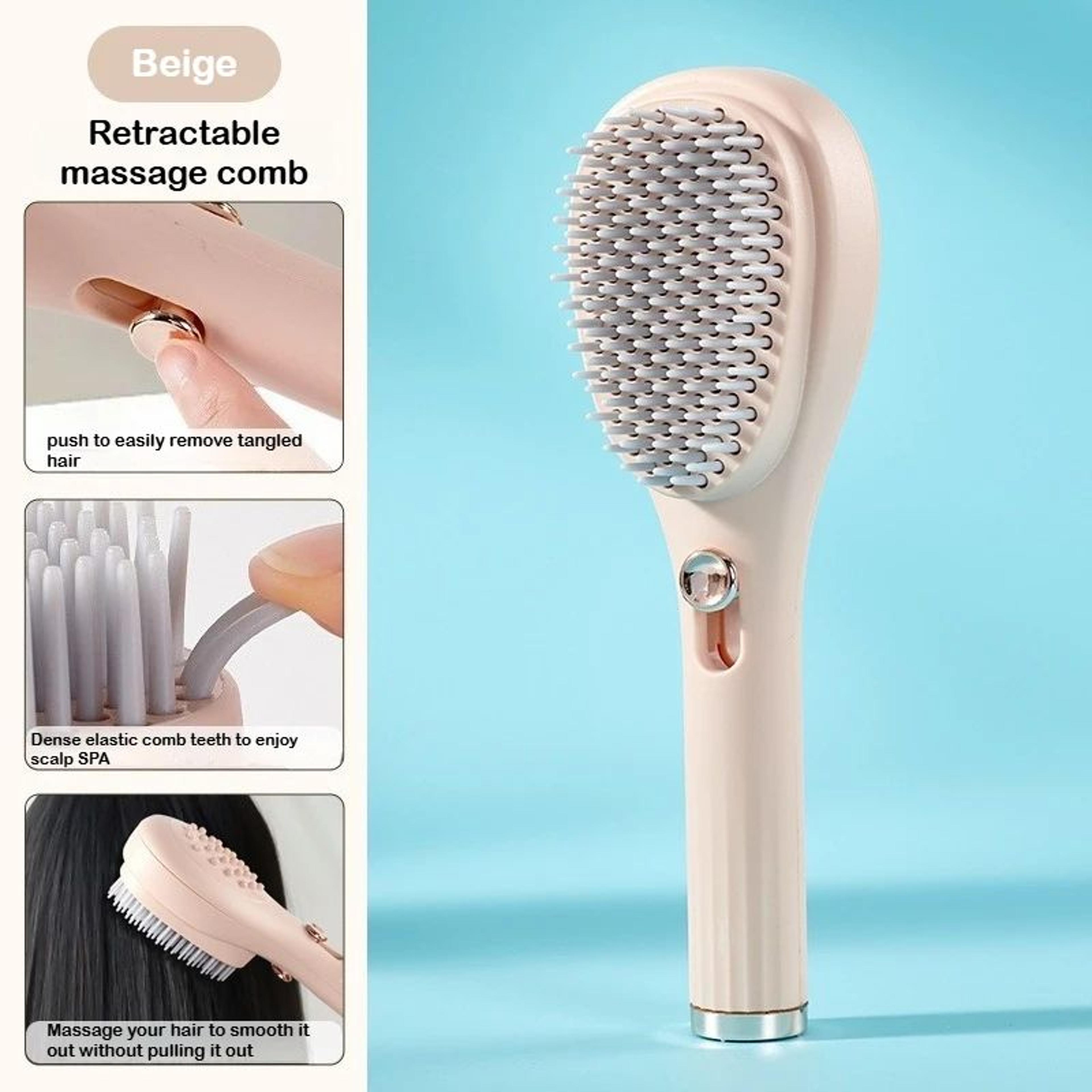 Retractable Self Cleaning Scalp Massage Comb 4